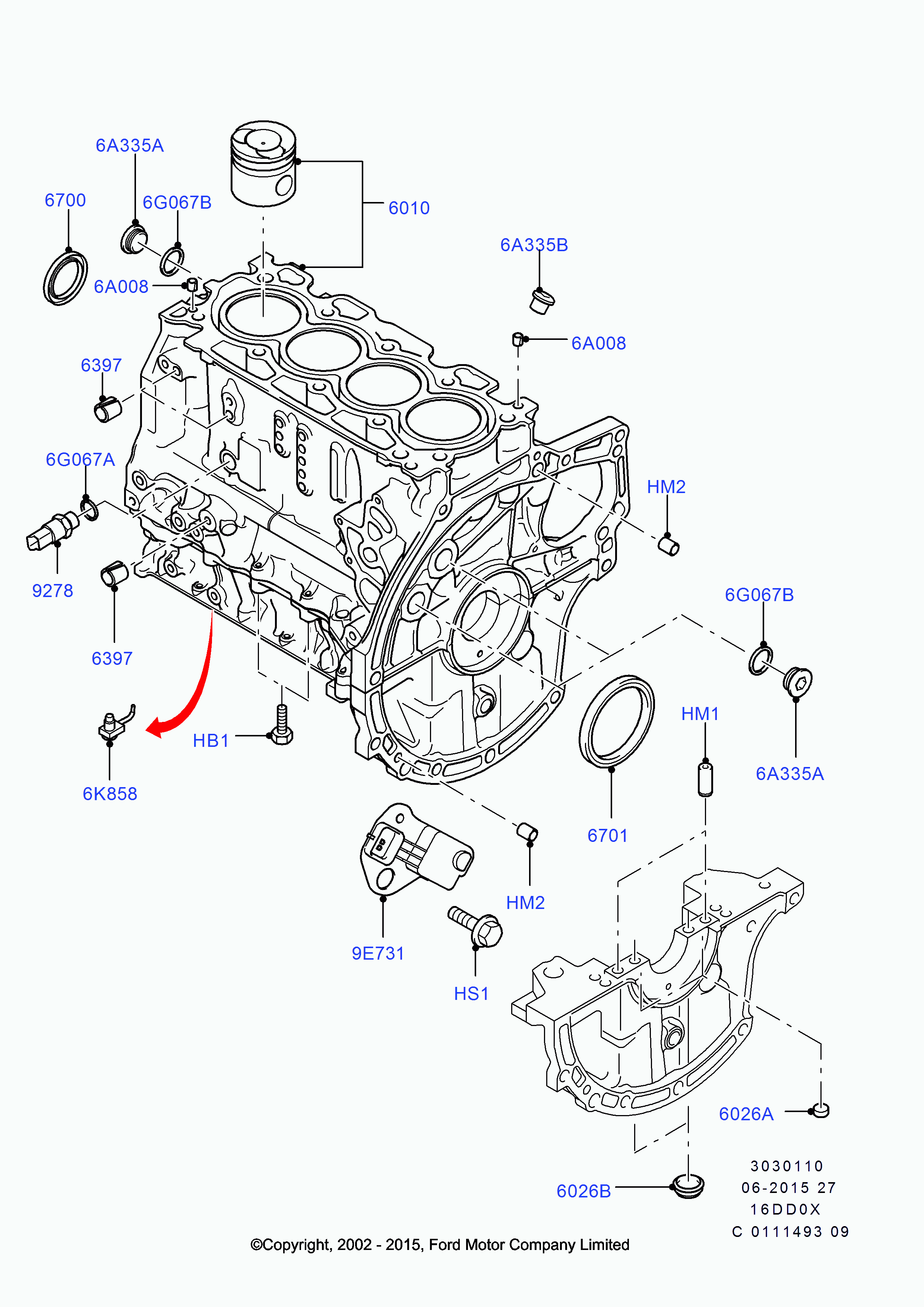 FORD 1 142 360 - Shaft Seal, crankshaft onlydrive.pro