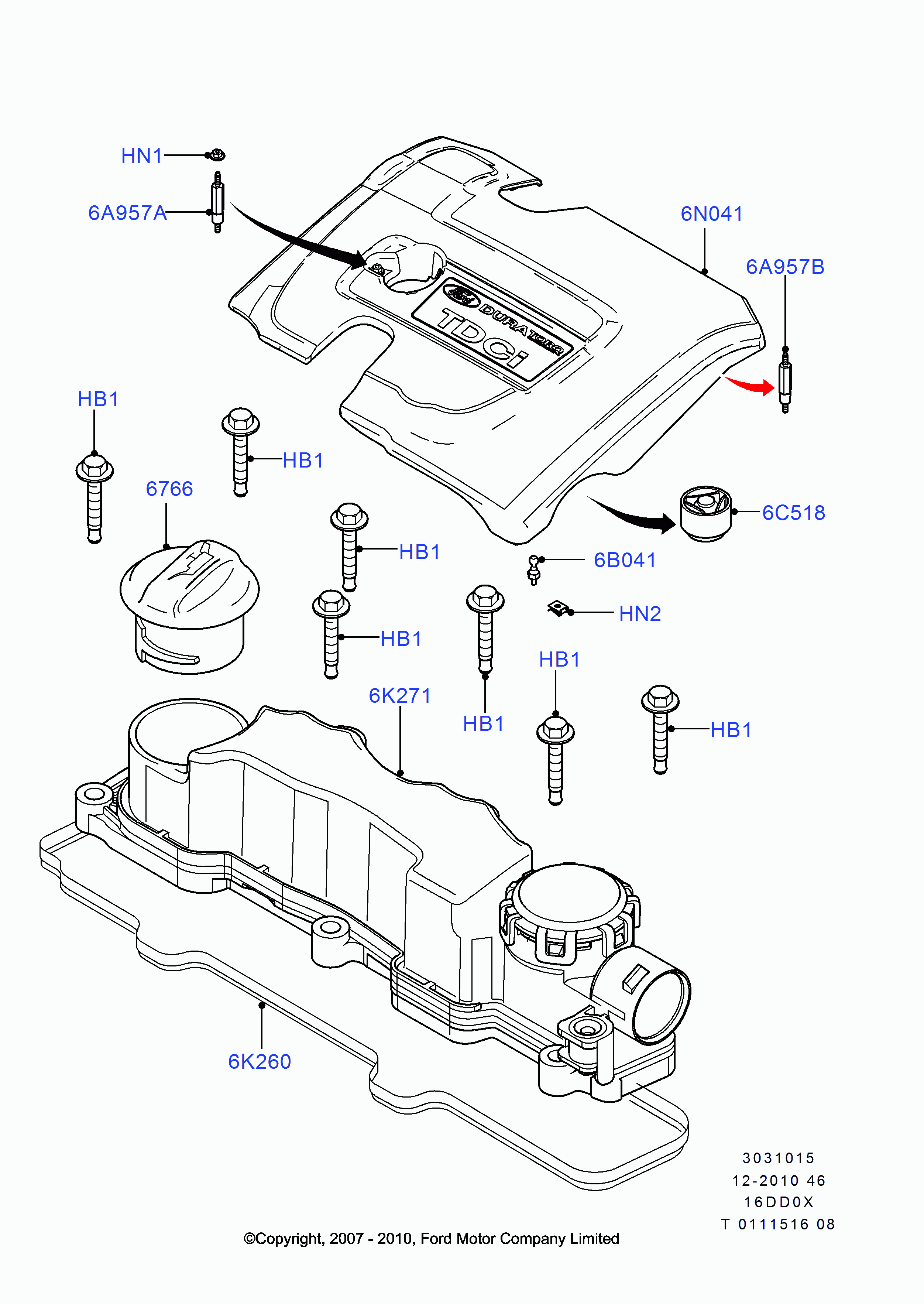 FORD 1 235 994 - Прокладка, крышка головки цилиндра onlydrive.pro