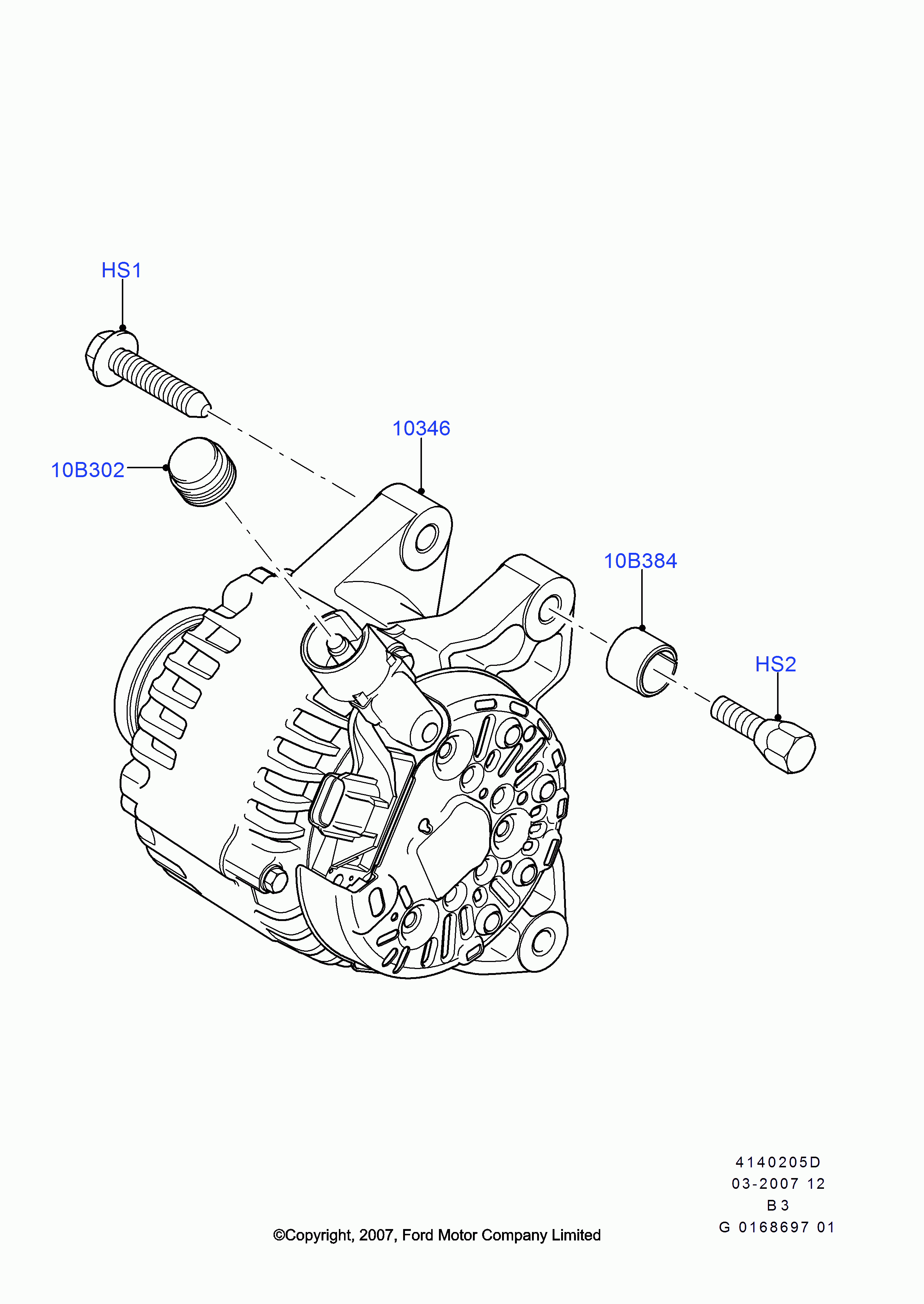 FORD 1 704 085 - Alternator onlydrive.pro