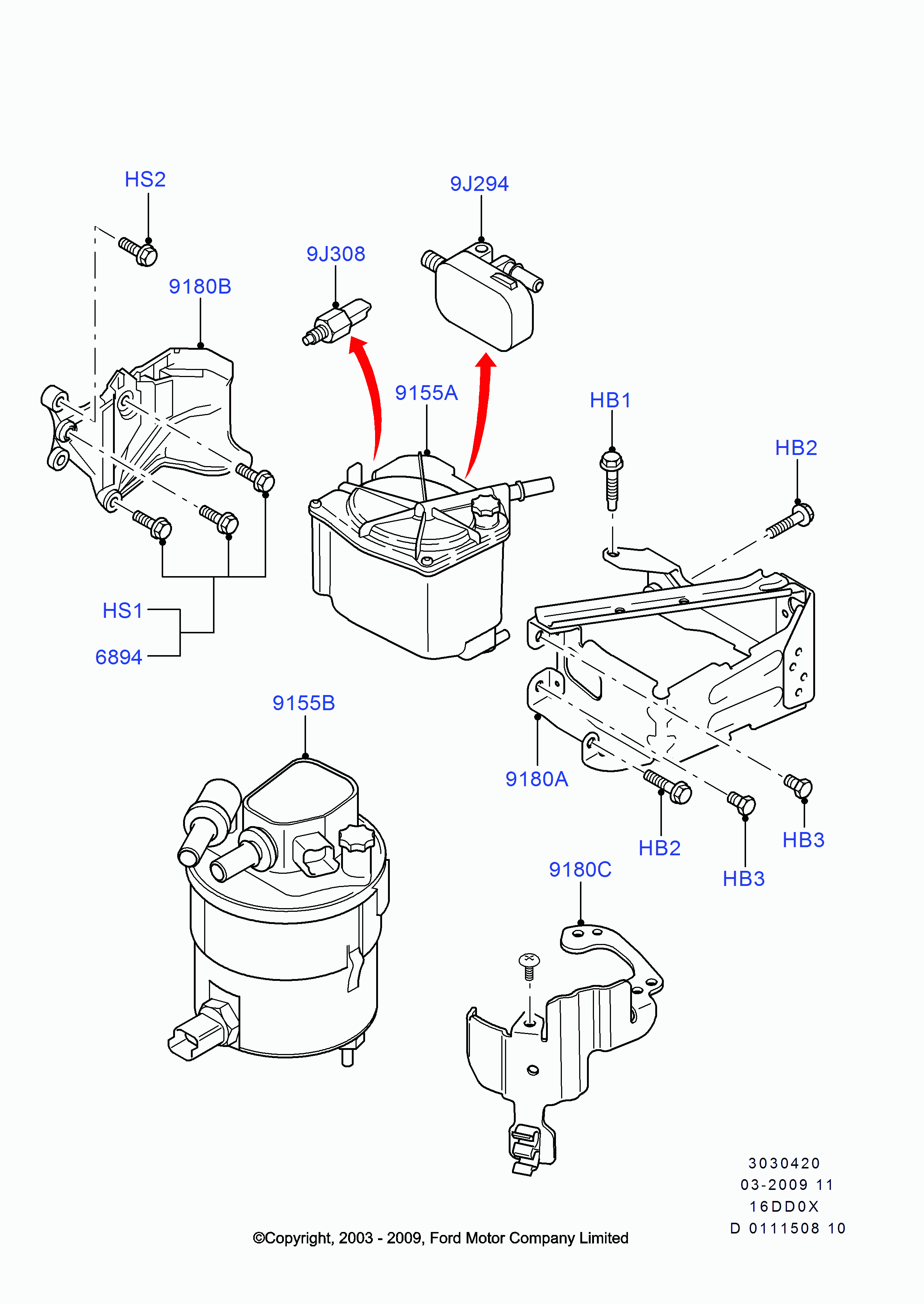 FORD 1386 037 - Fuel filter onlydrive.pro