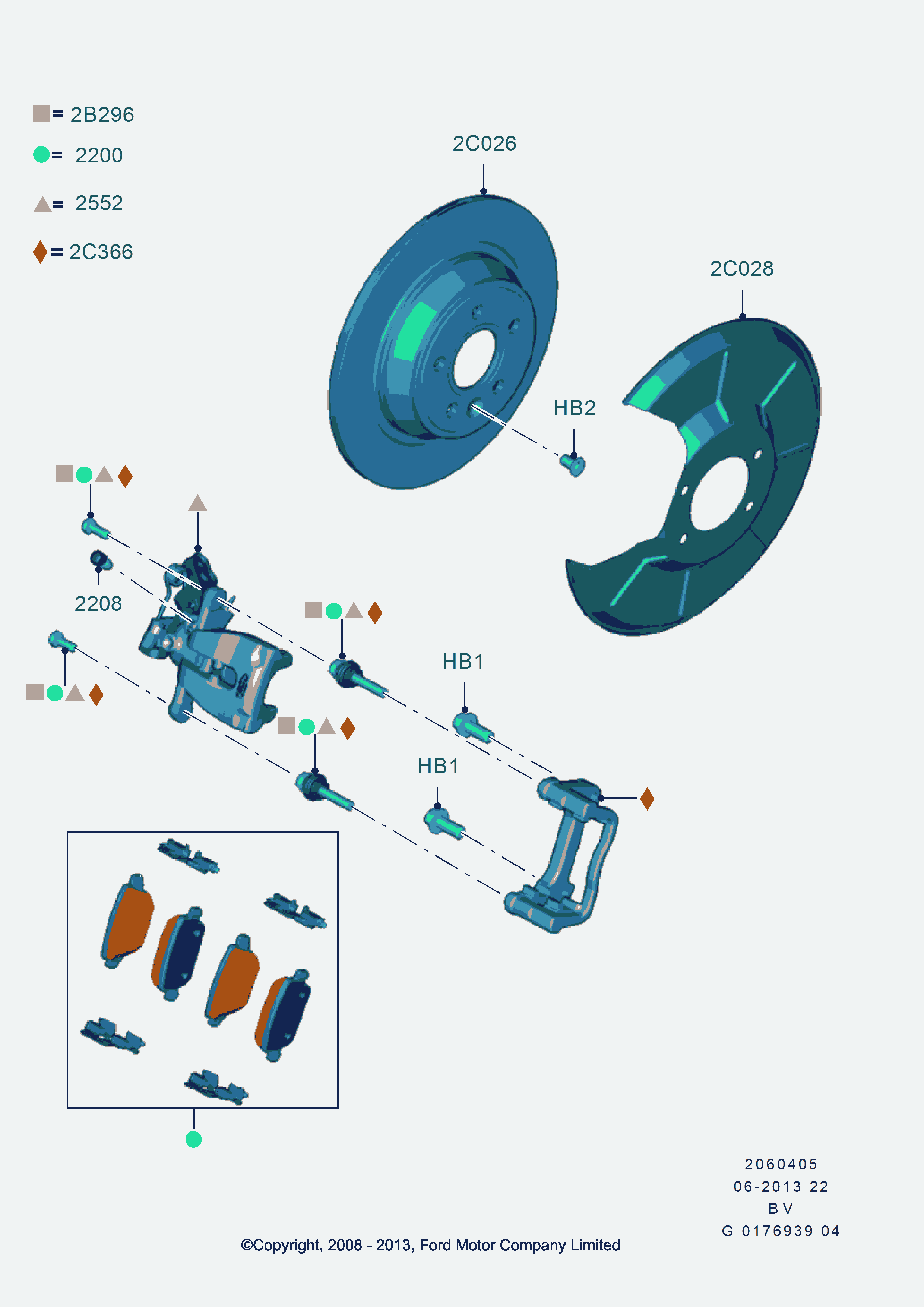 FORD 1738987 - Brake Caliper onlydrive.pro