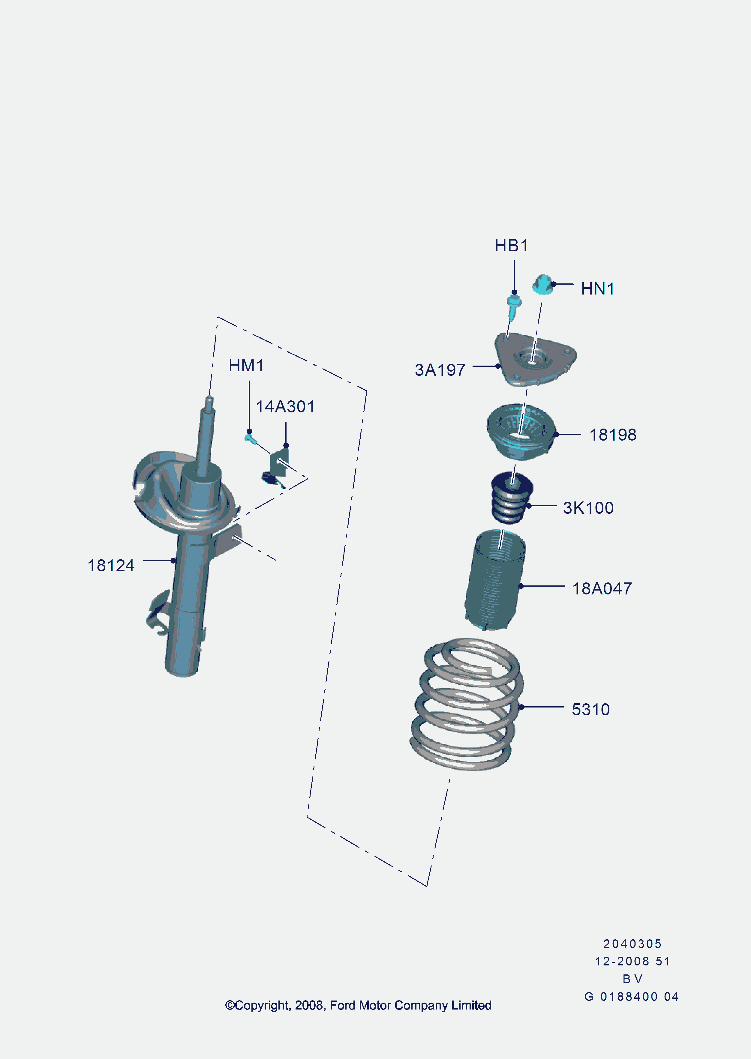 FORD 1820233 - Vedruamordi tugilaager onlydrive.pro