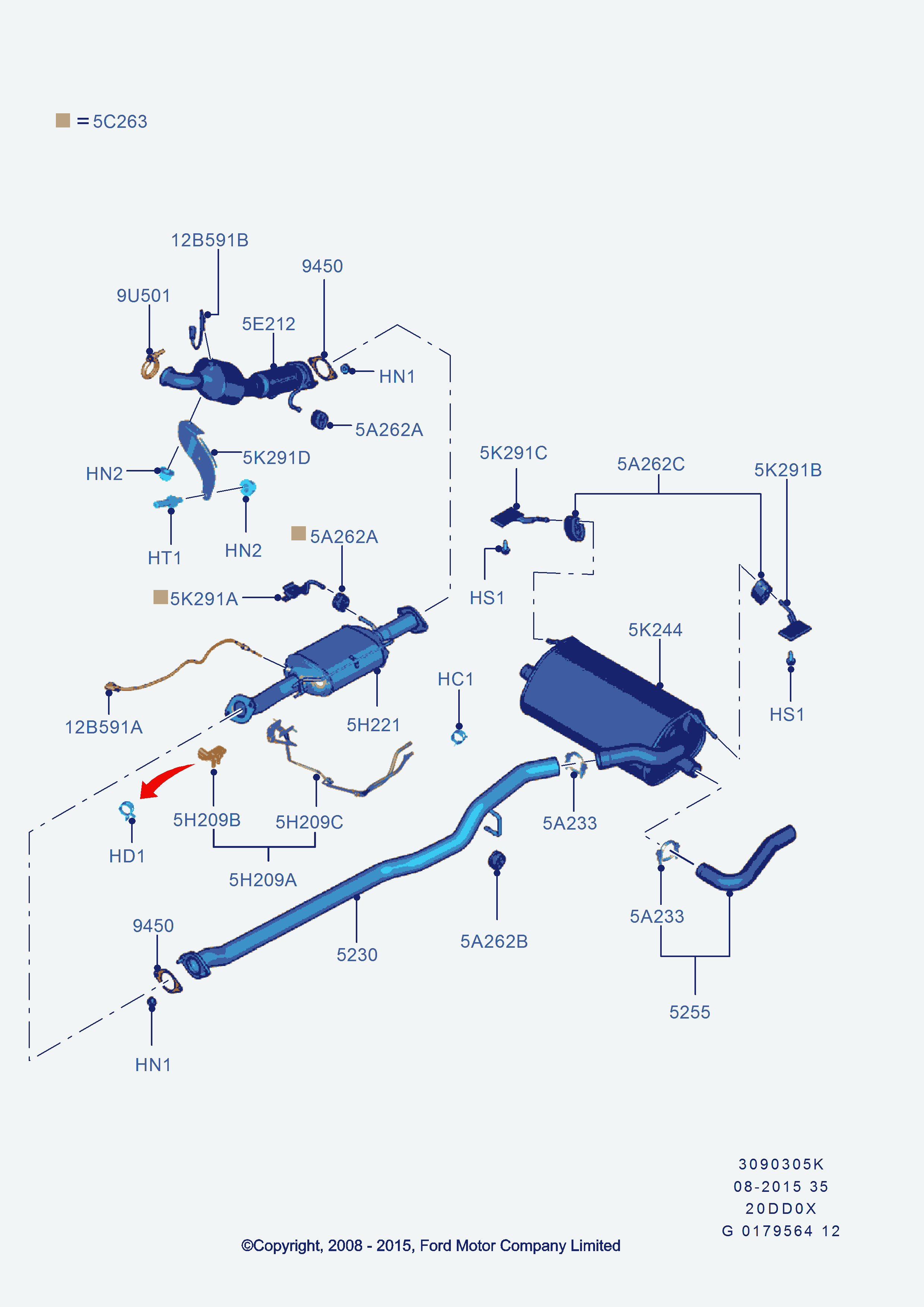 FORD (1.673.504) - Devējs, Izplūdes gāzu spiediens onlydrive.pro