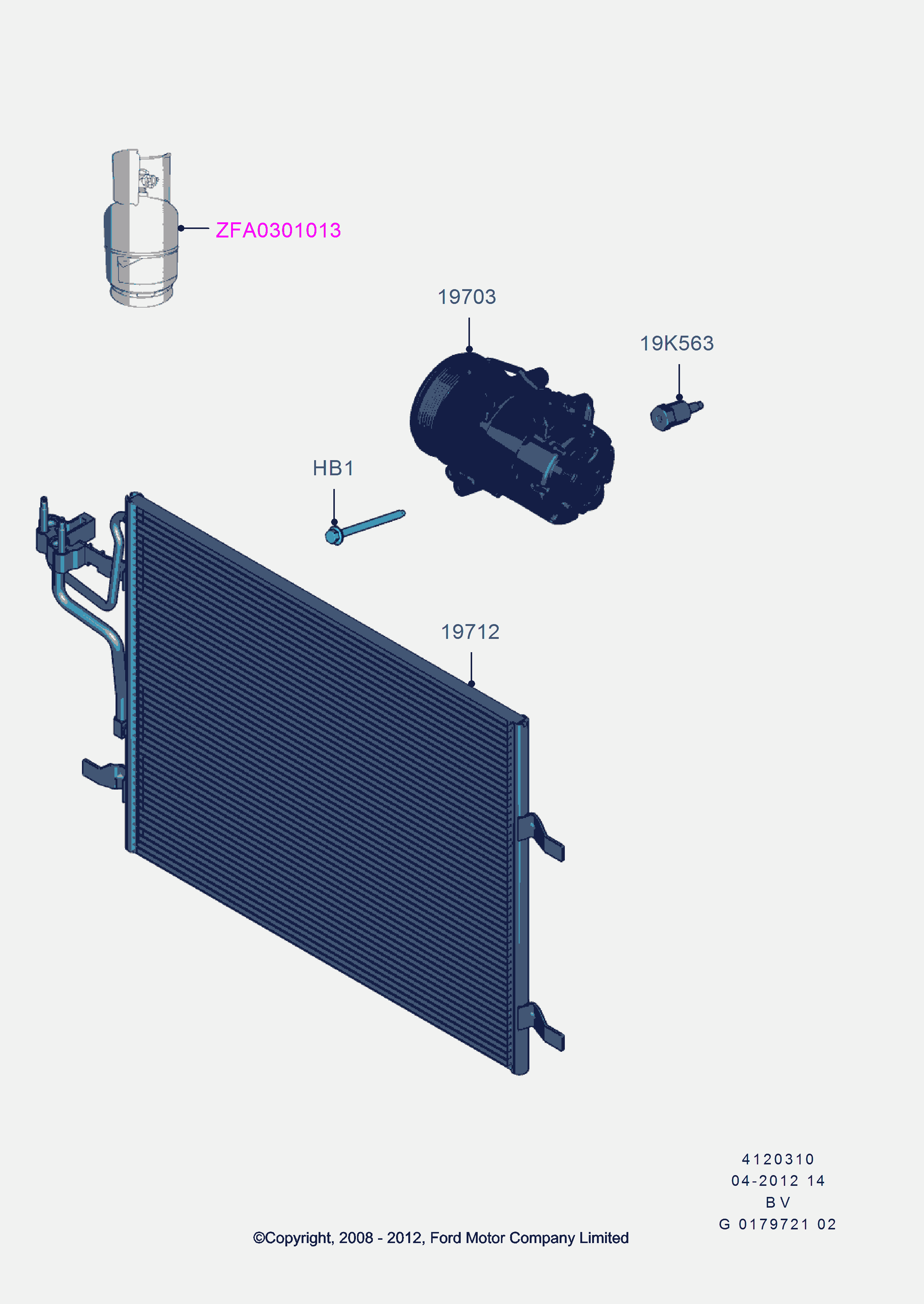 FORD 1 796 856 - Kompresors, Gaisa kond. sistēma onlydrive.pro