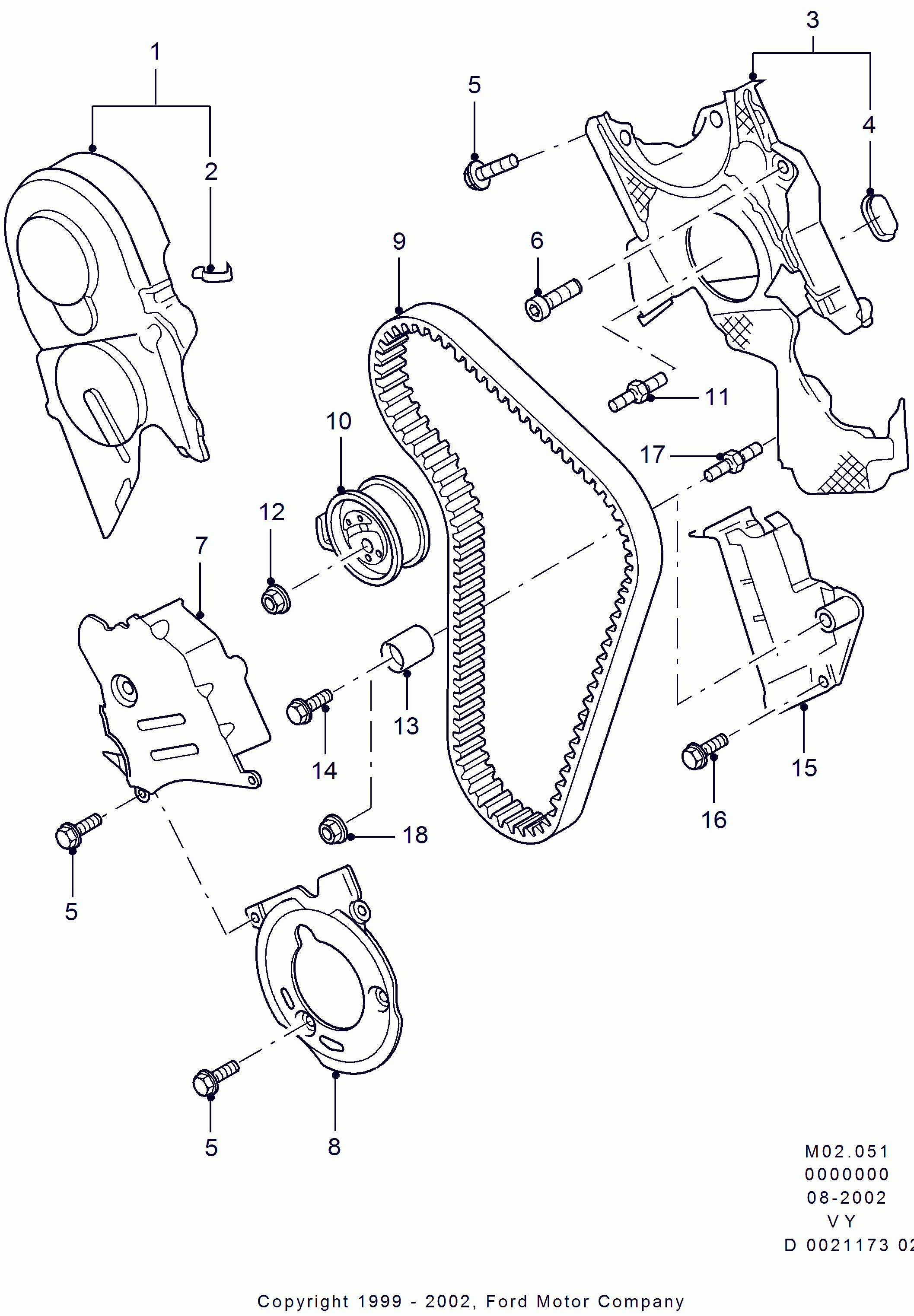 FORD 1124944 - Водяной насос + комплект зубчатого ремня ГРМ onlydrive.pro