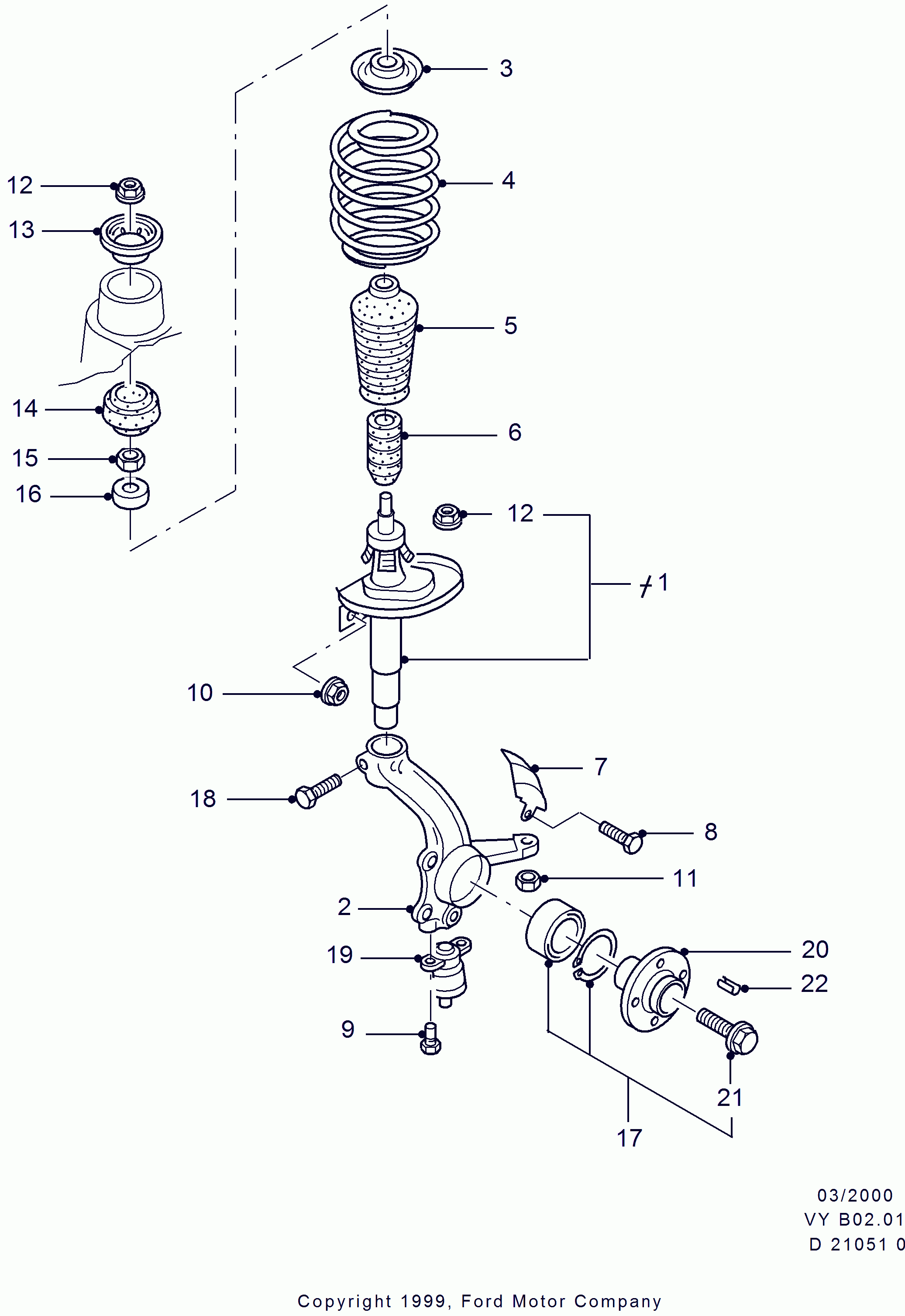 FORD 1102592 - Подшипник качения, опора стойки амортизатора onlydrive.pro