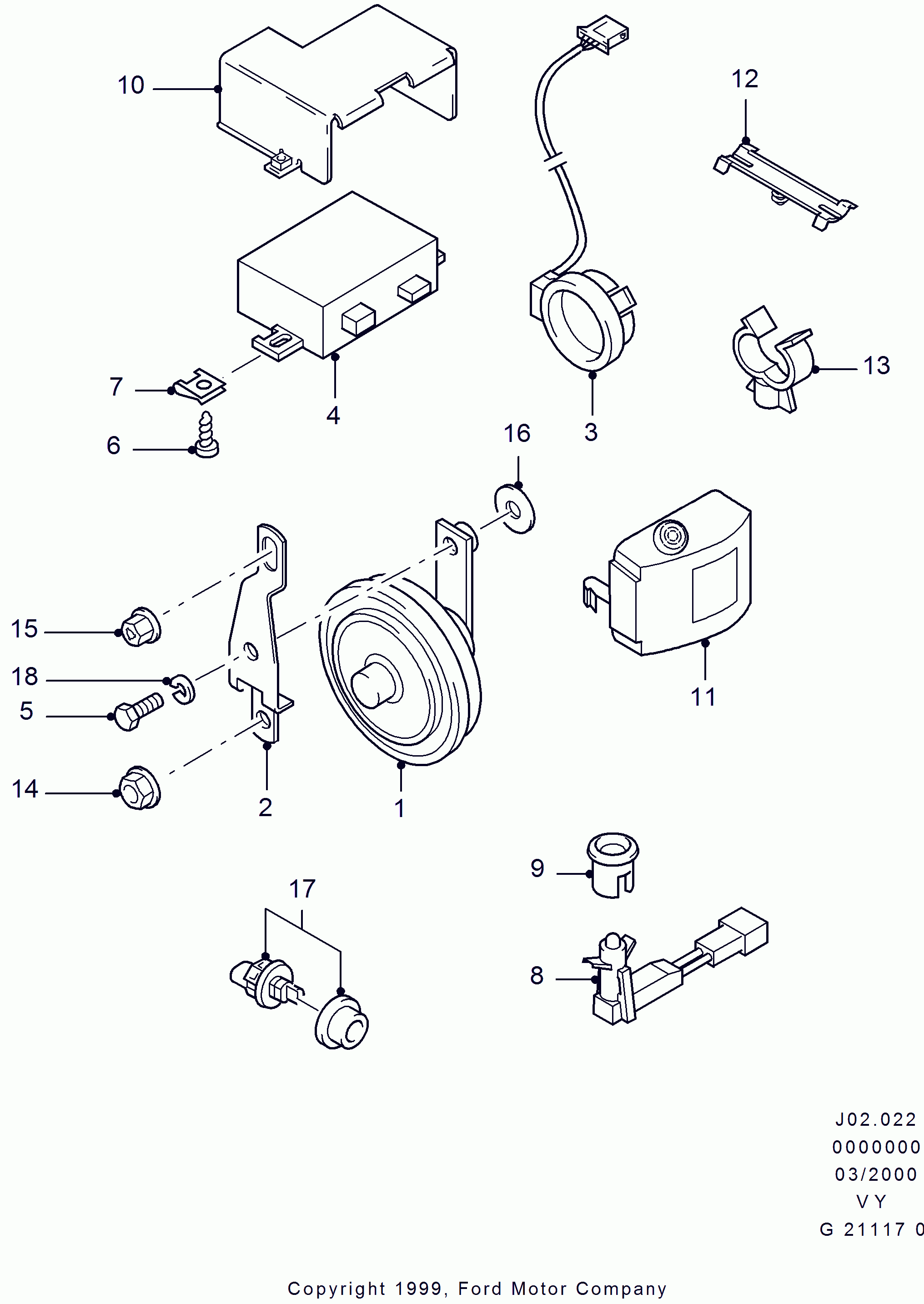 FORD 1046030 - Slēdzis, Durvju kontakts onlydrive.pro