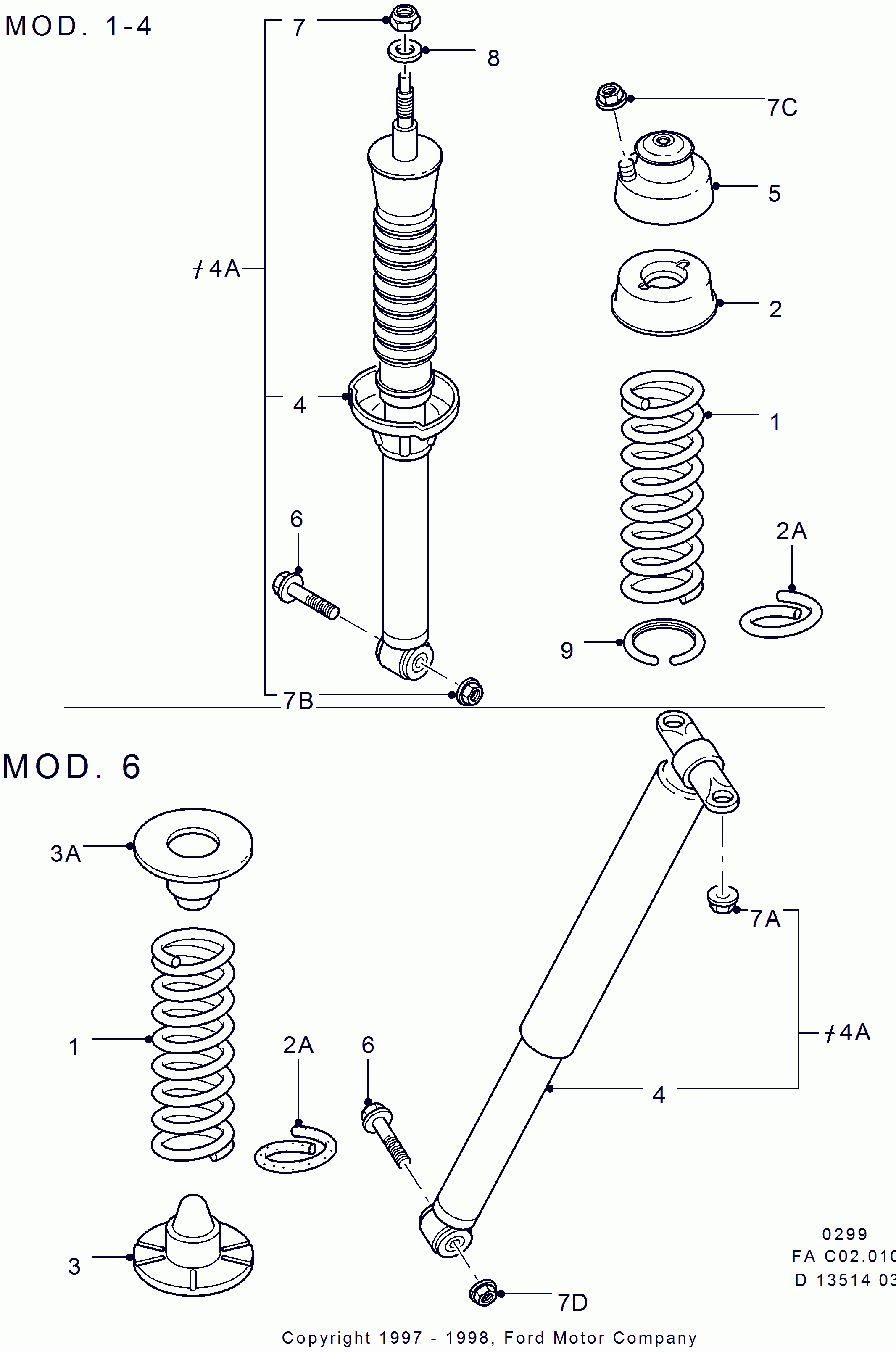 FORD 7 234 730 - Top Strut Mounting onlydrive.pro