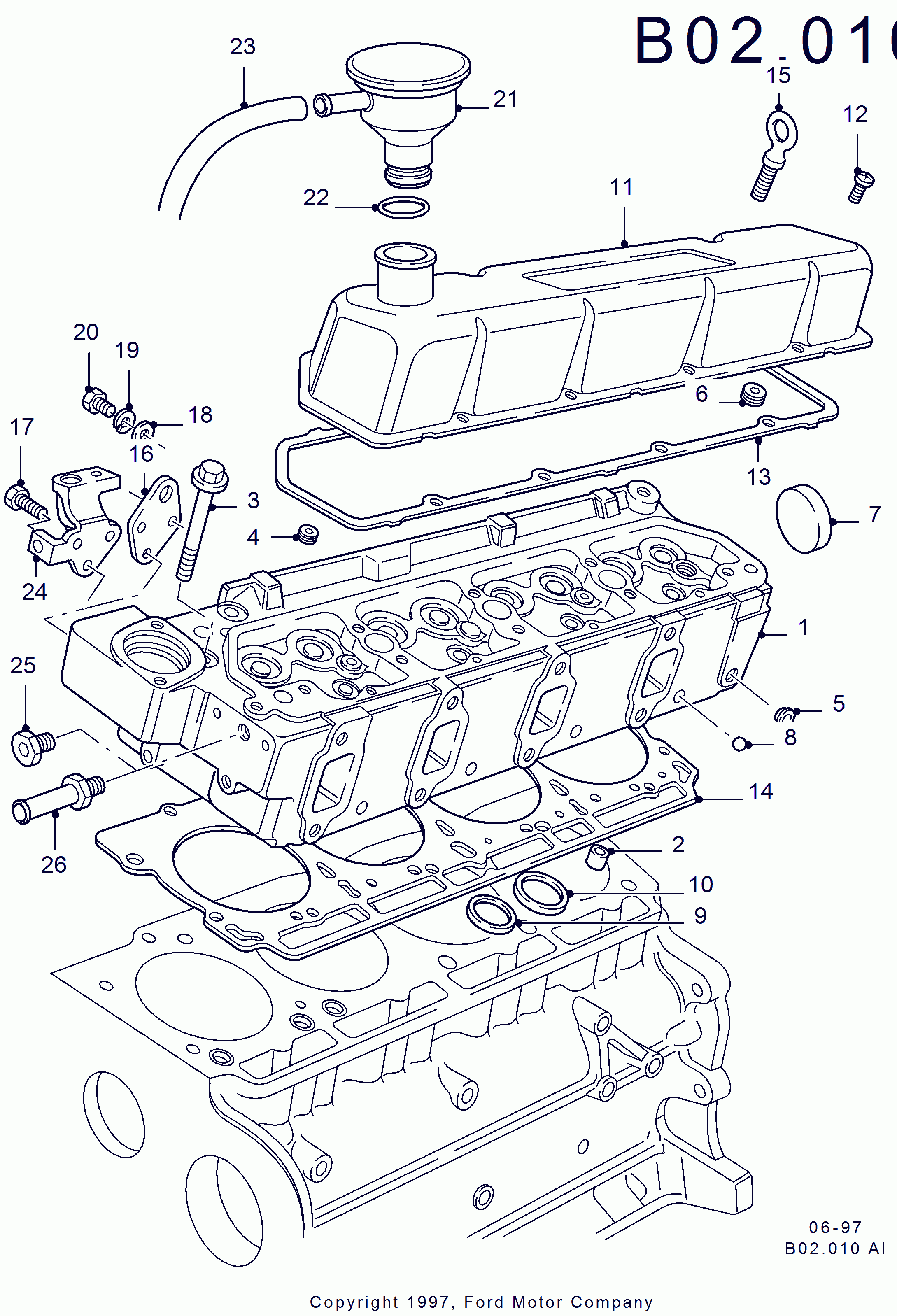 FORD 1018555 - Sealing Cap, oil filling port onlydrive.pro