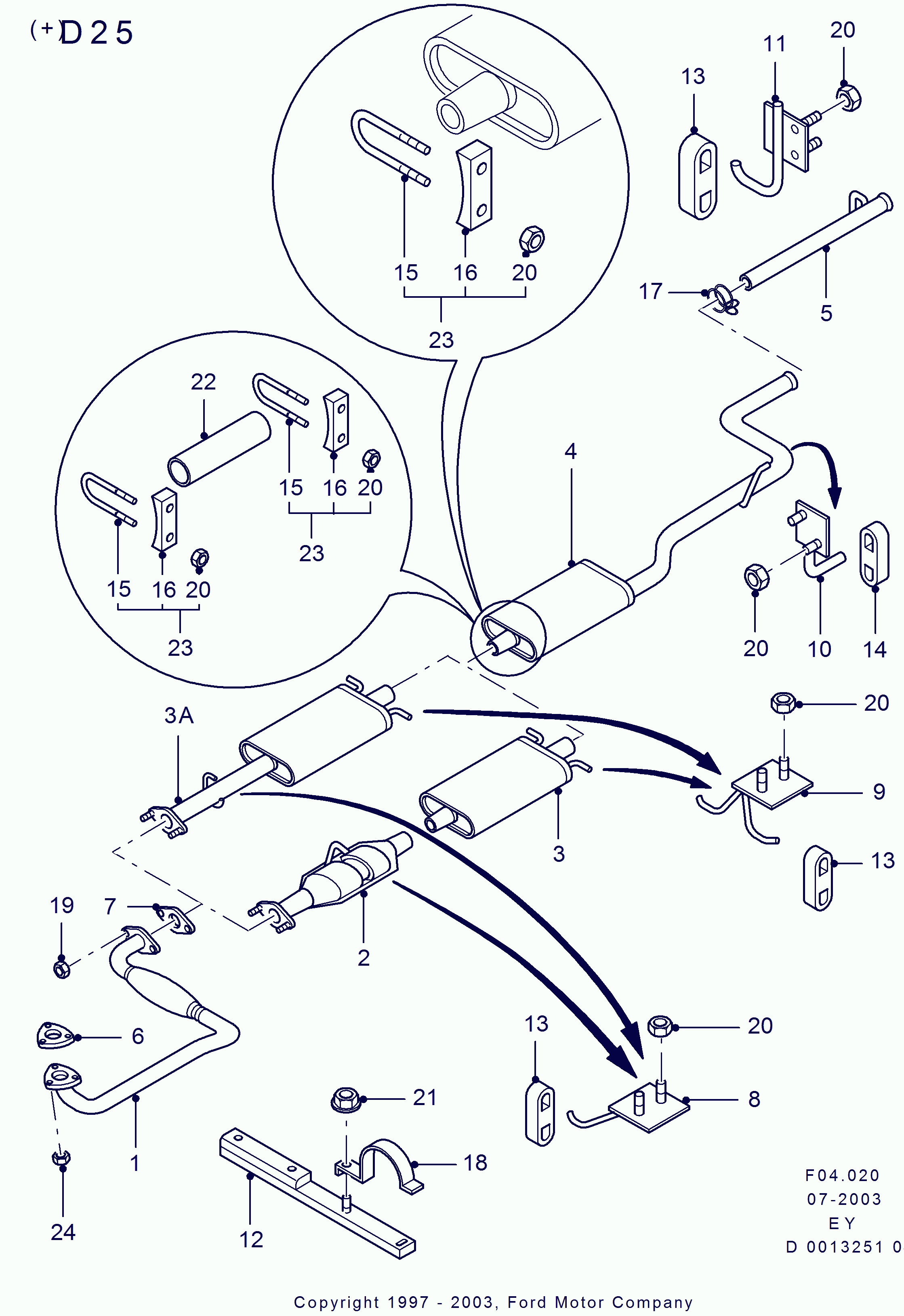 FORD 1096831 - Savienojošie elementi, Izplūdes gāzu sistēma onlydrive.pro