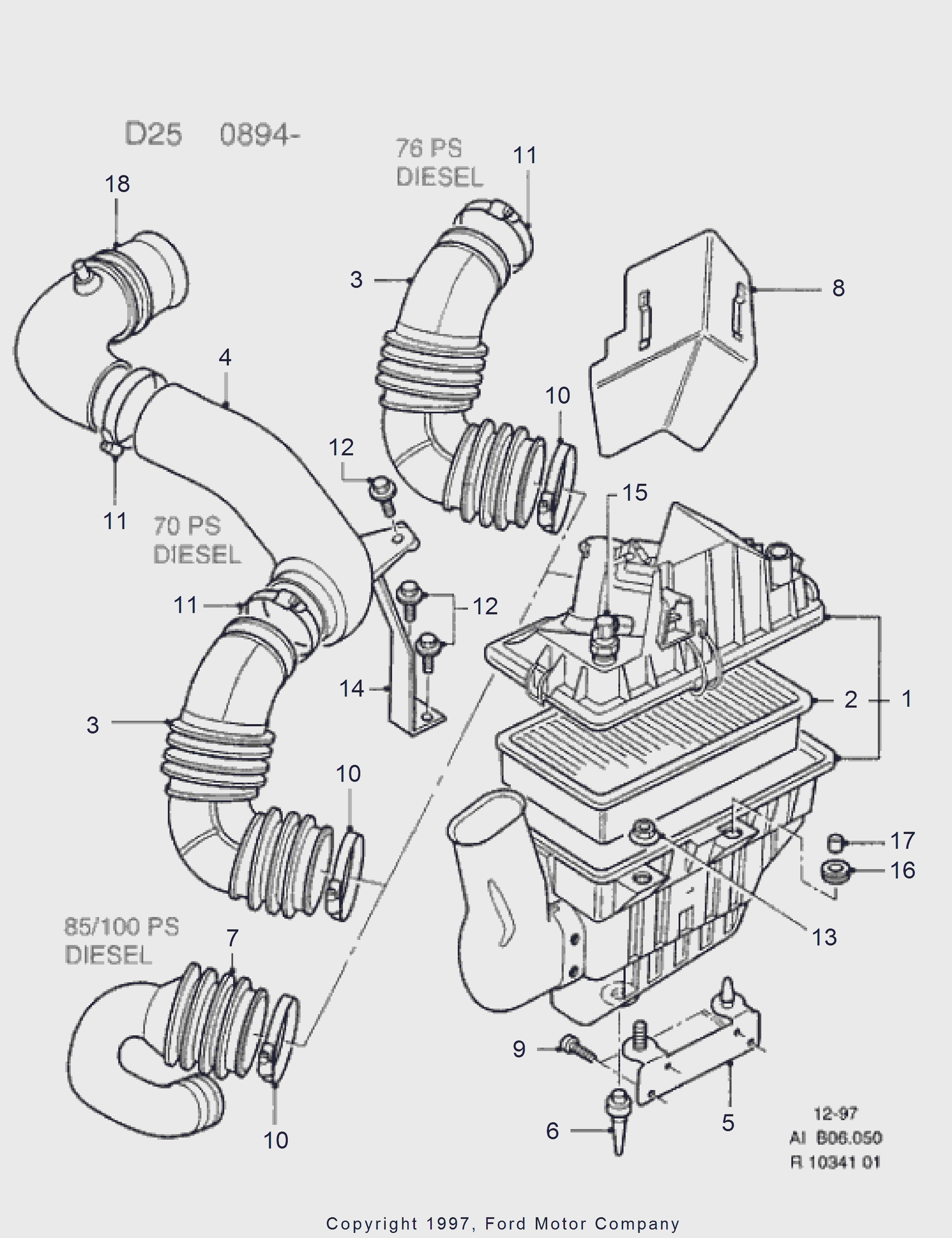 FORD 6 610 580 - Air Filter, engine onlydrive.pro