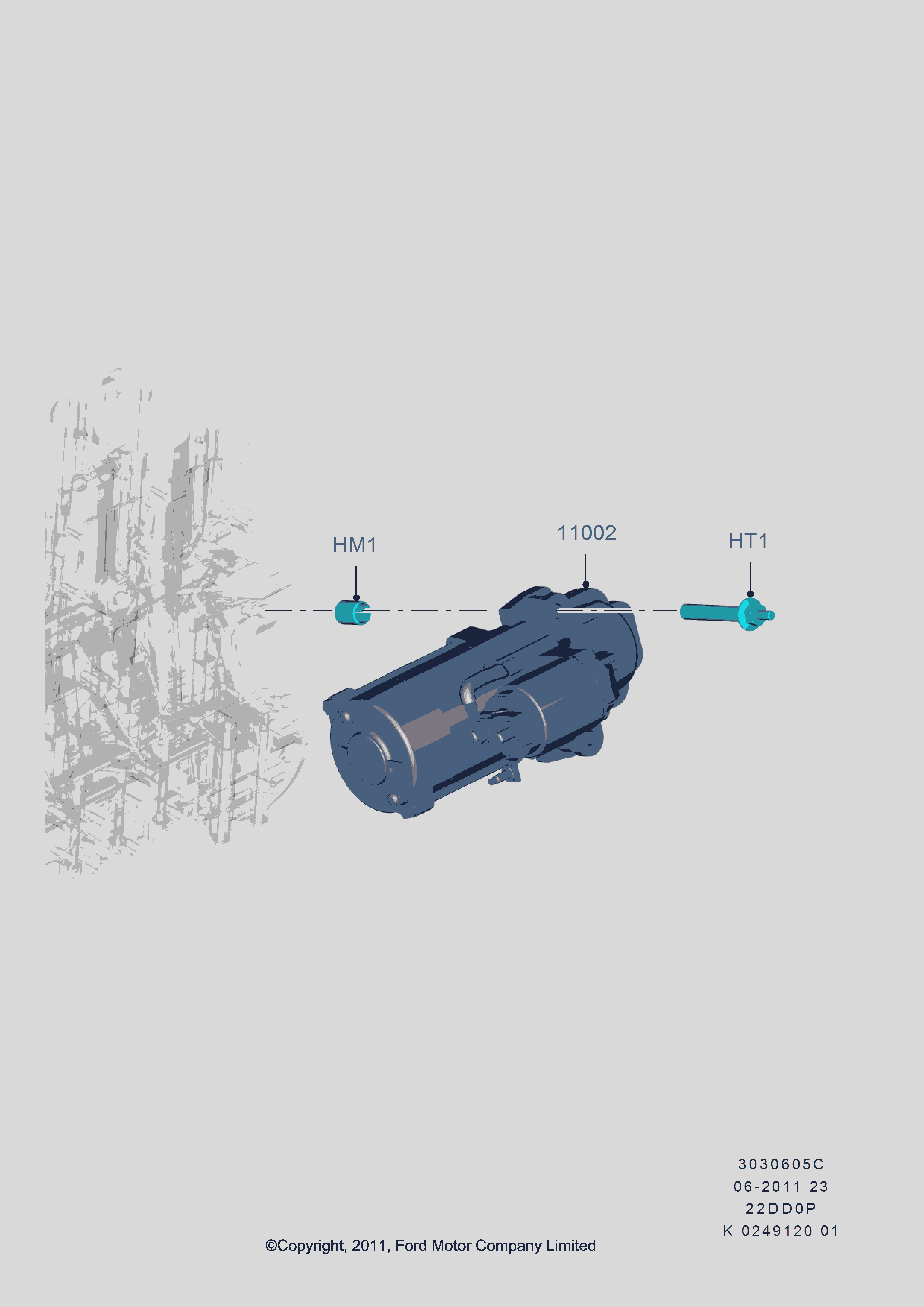 FORD 1741087 - Starter onlydrive.pro