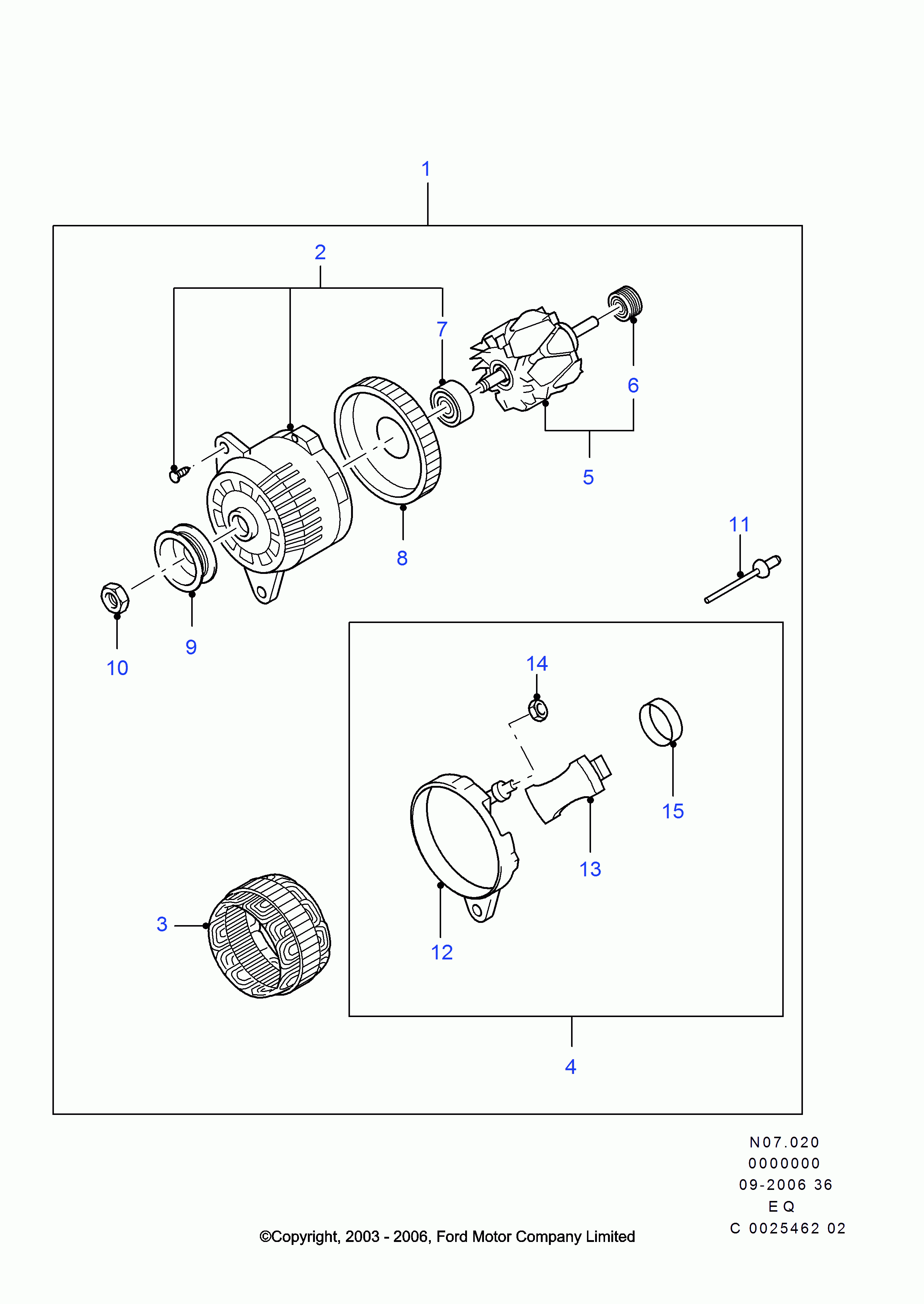 FORD 4 344 538 - Generaator onlydrive.pro