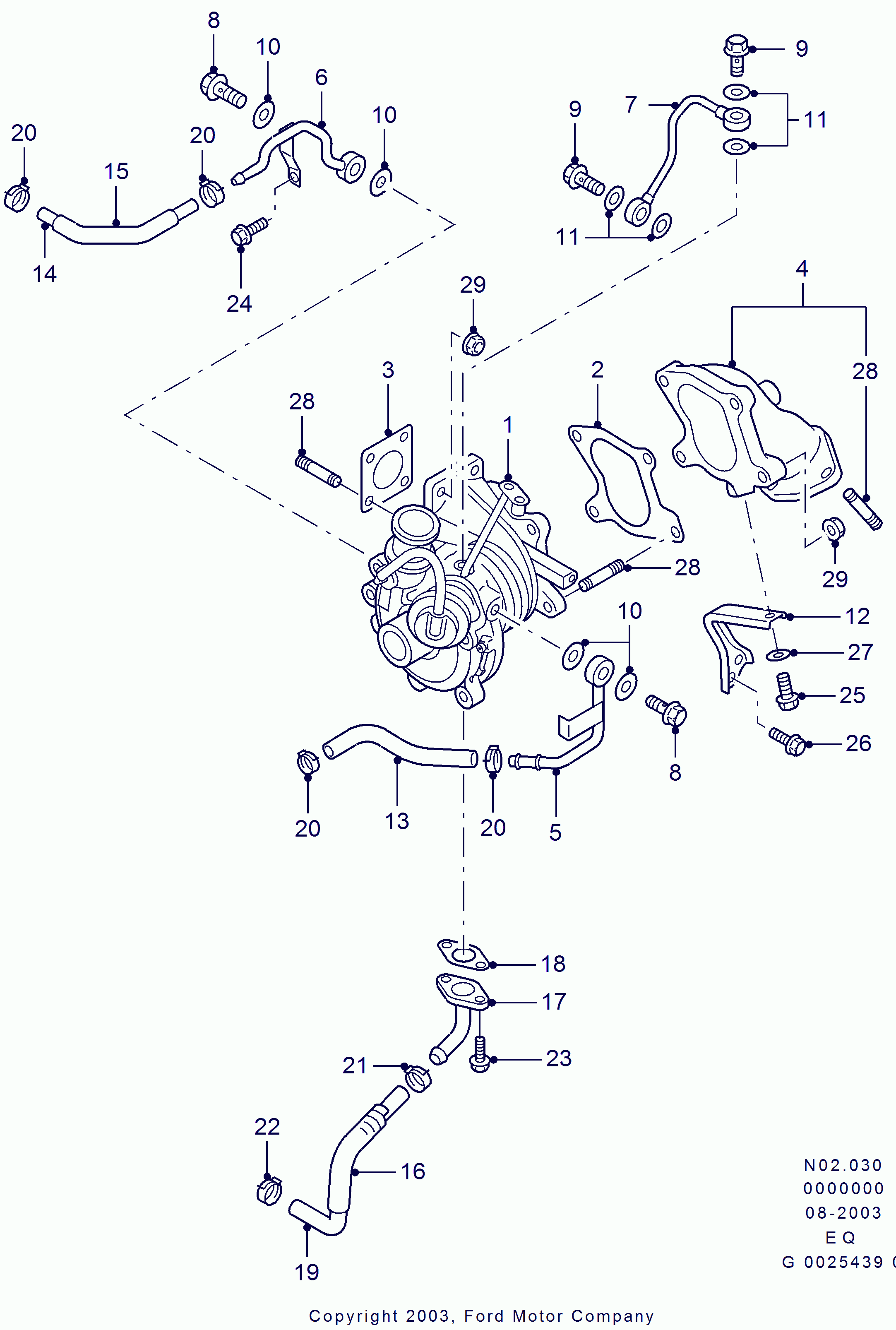 FORD 3608405 - Tarpiklis, turbinos įvadas (piltuvas) onlydrive.pro