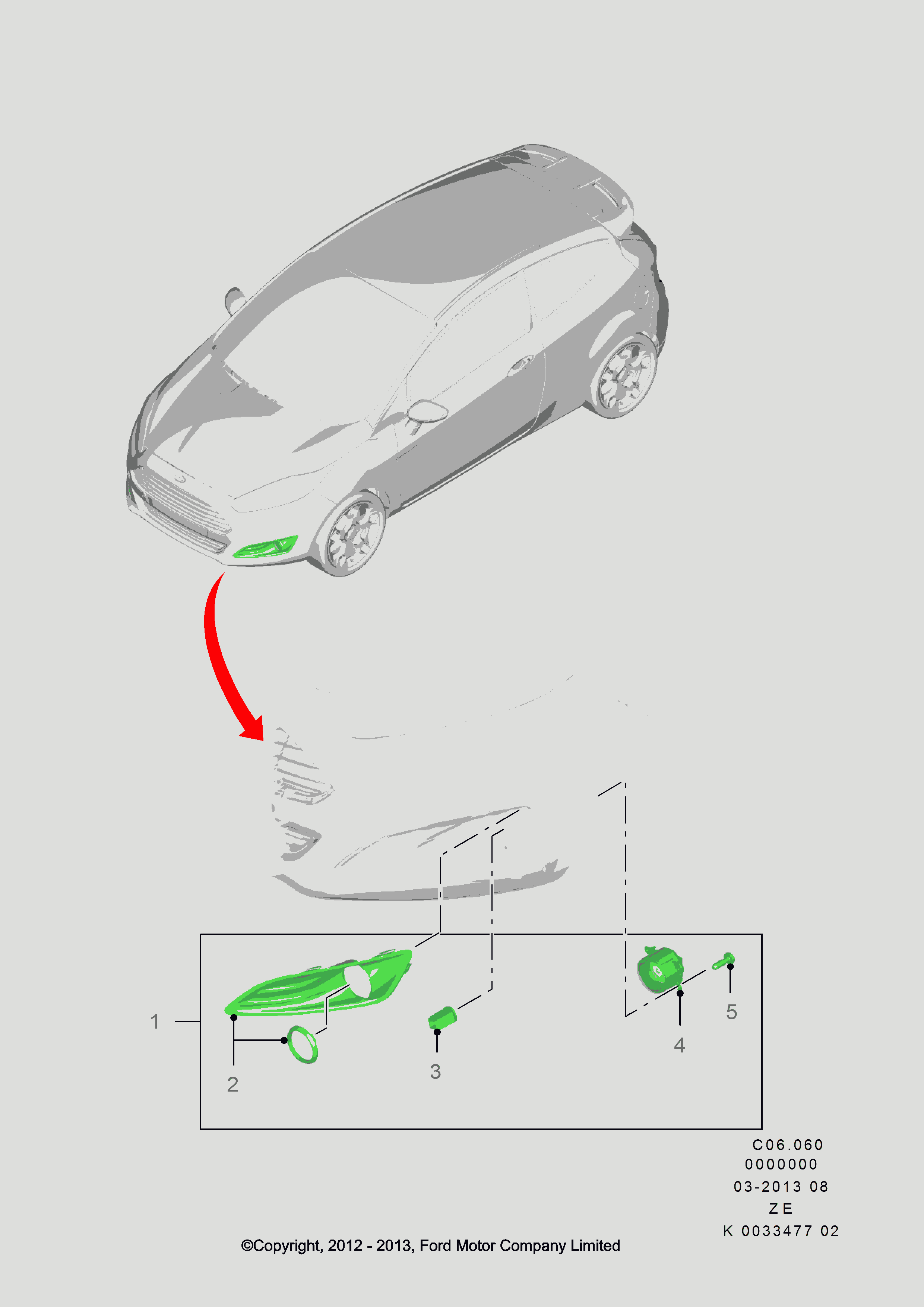 FORD 1840419 - Решетка вентиляционная в бампере onlydrive.pro