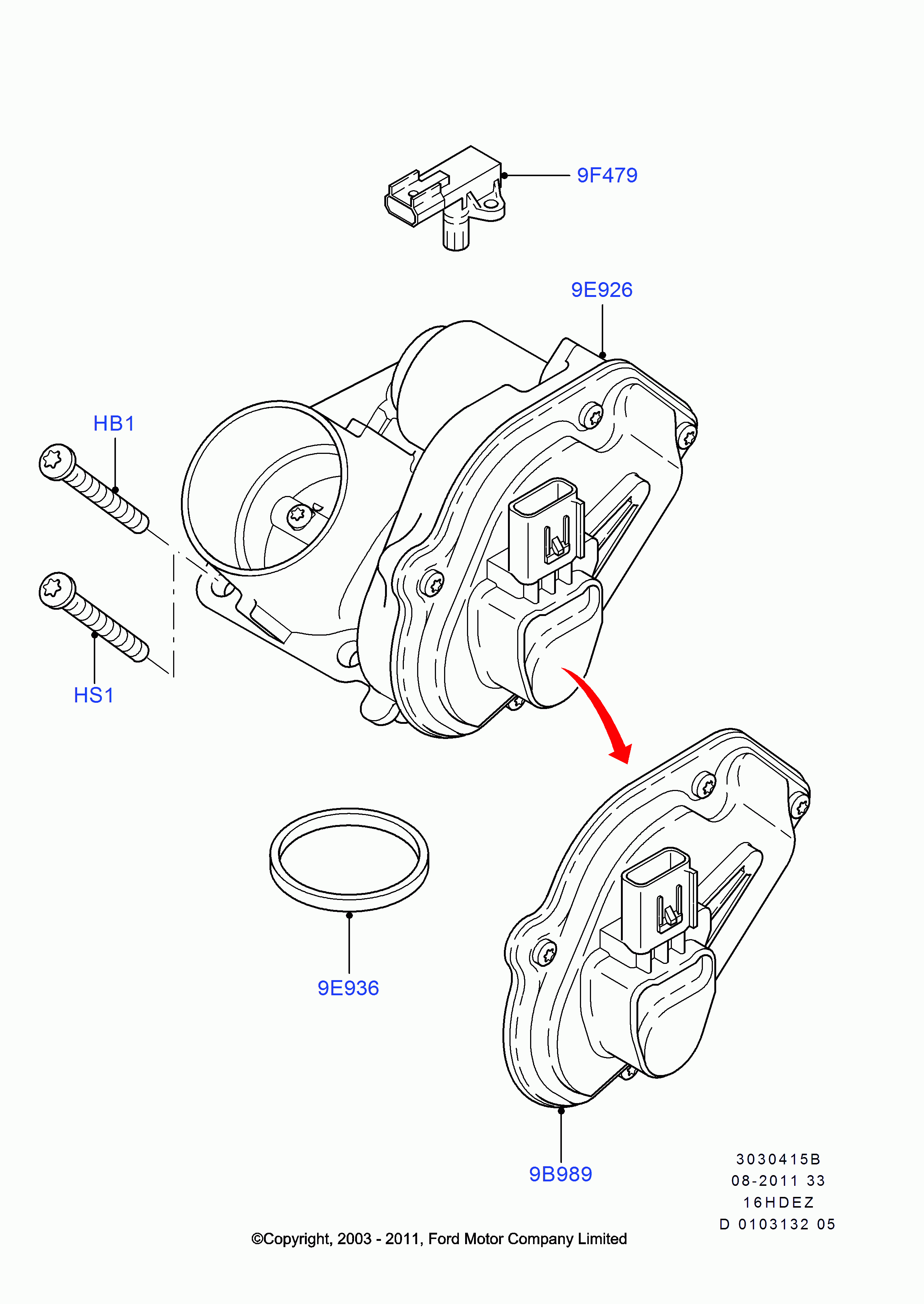 FORD 1 923 995 - Sensor, boost pressure onlydrive.pro