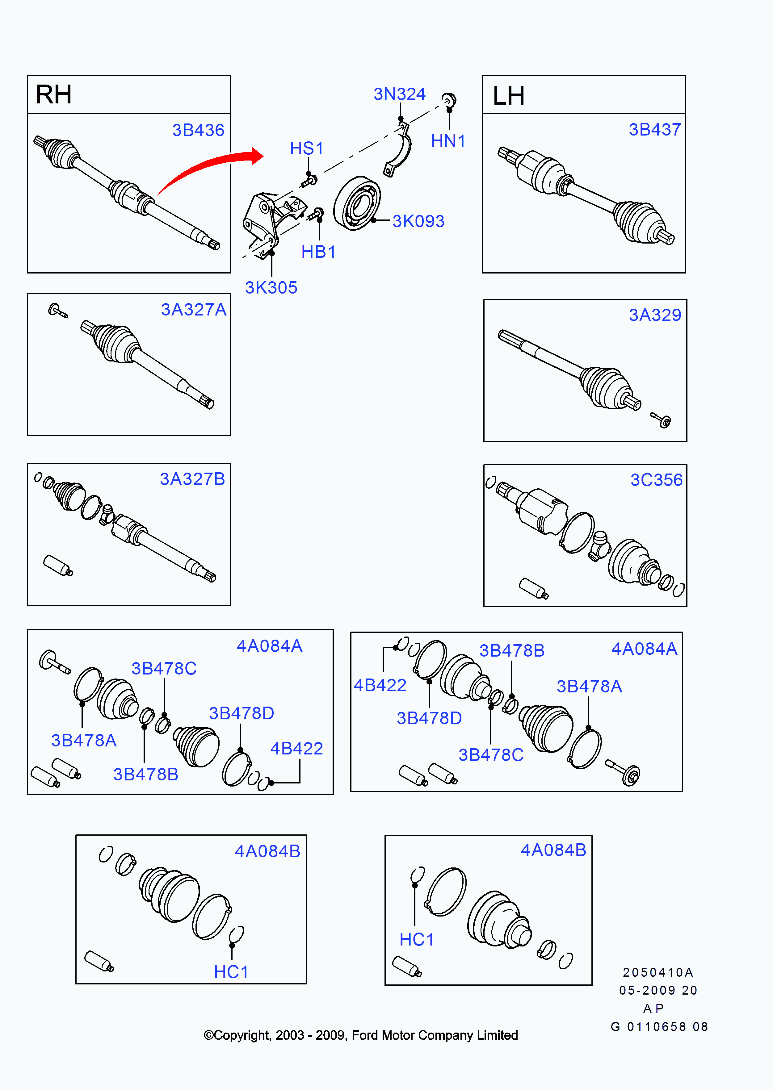 FORD 1726946 - Piedziņas vārpsta onlydrive.pro