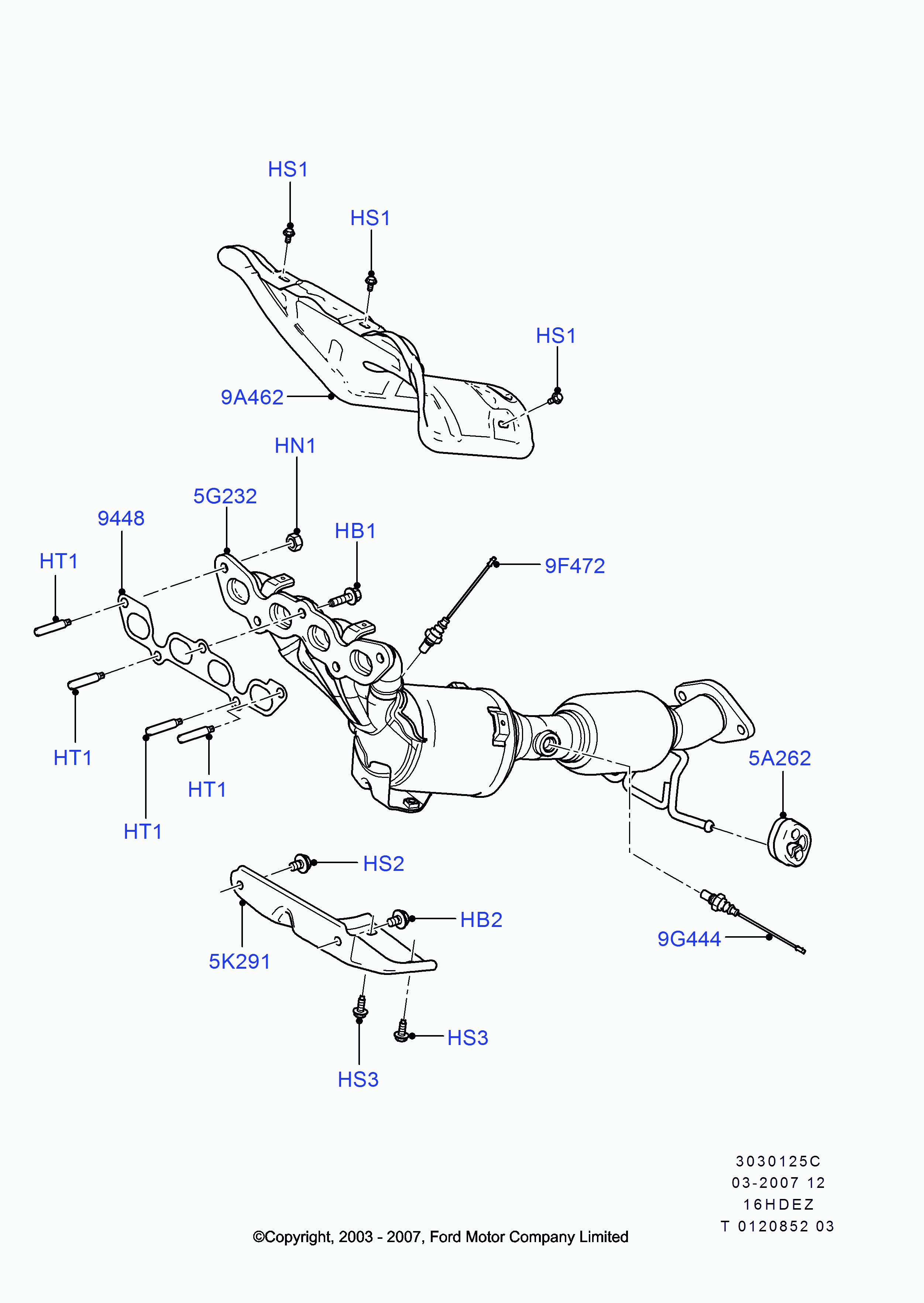 FORD 1 536 254 - Oxygen, Lambda Sensor onlydrive.pro