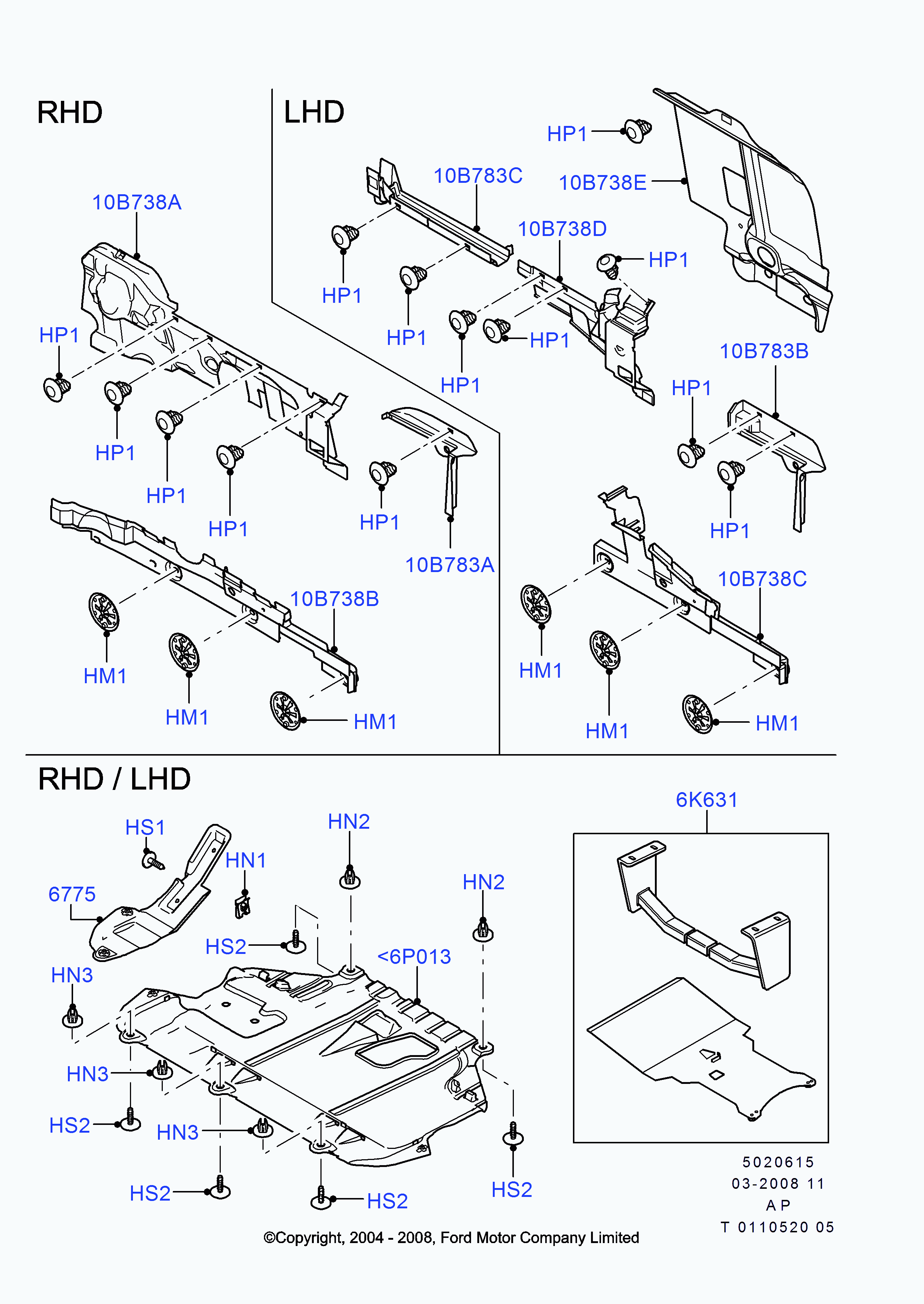 FORD 1 682 803 - Silencing Material, engine bay onlydrive.pro