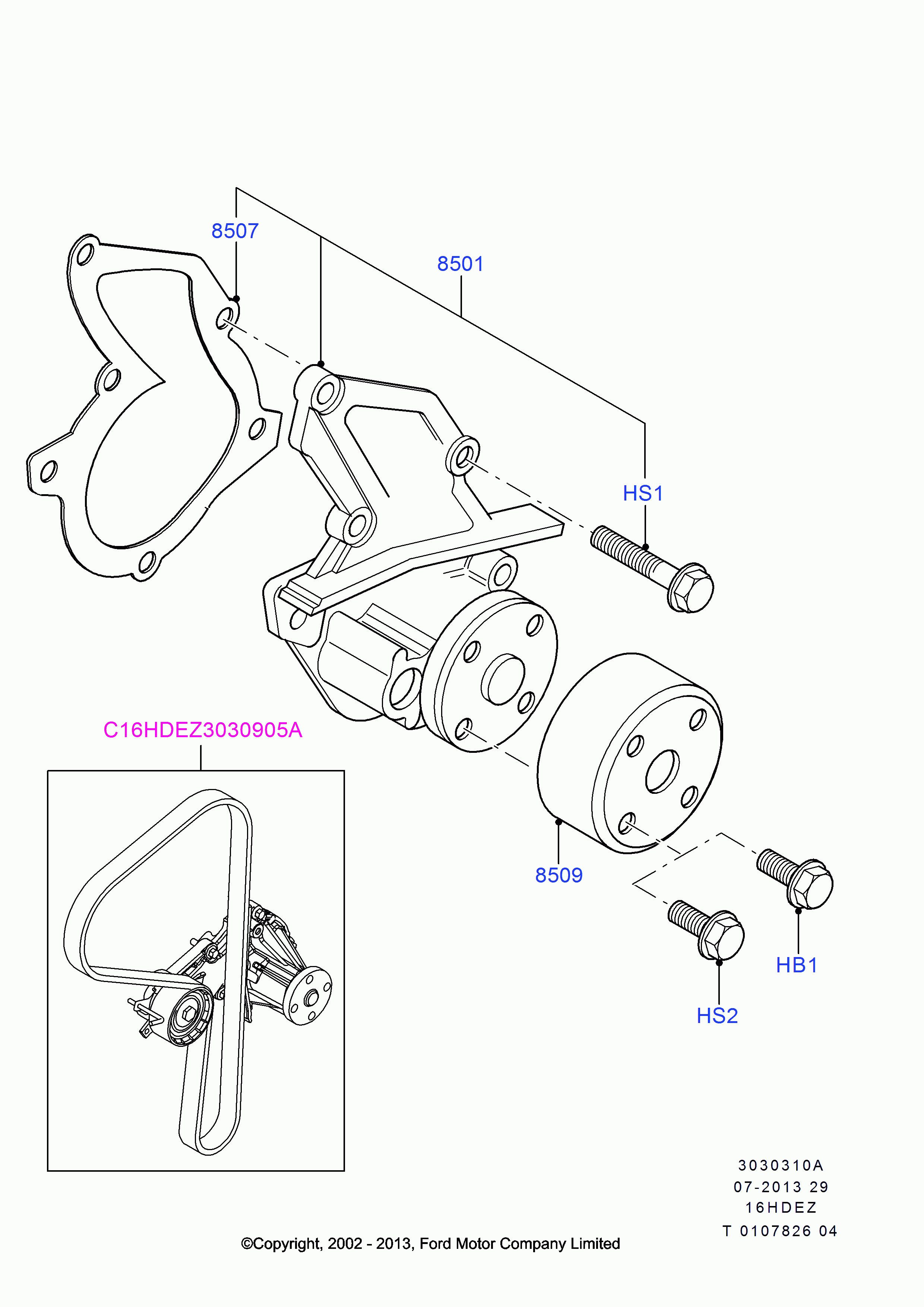 FORD 1 778 516 - Ūdenssūknis onlydrive.pro