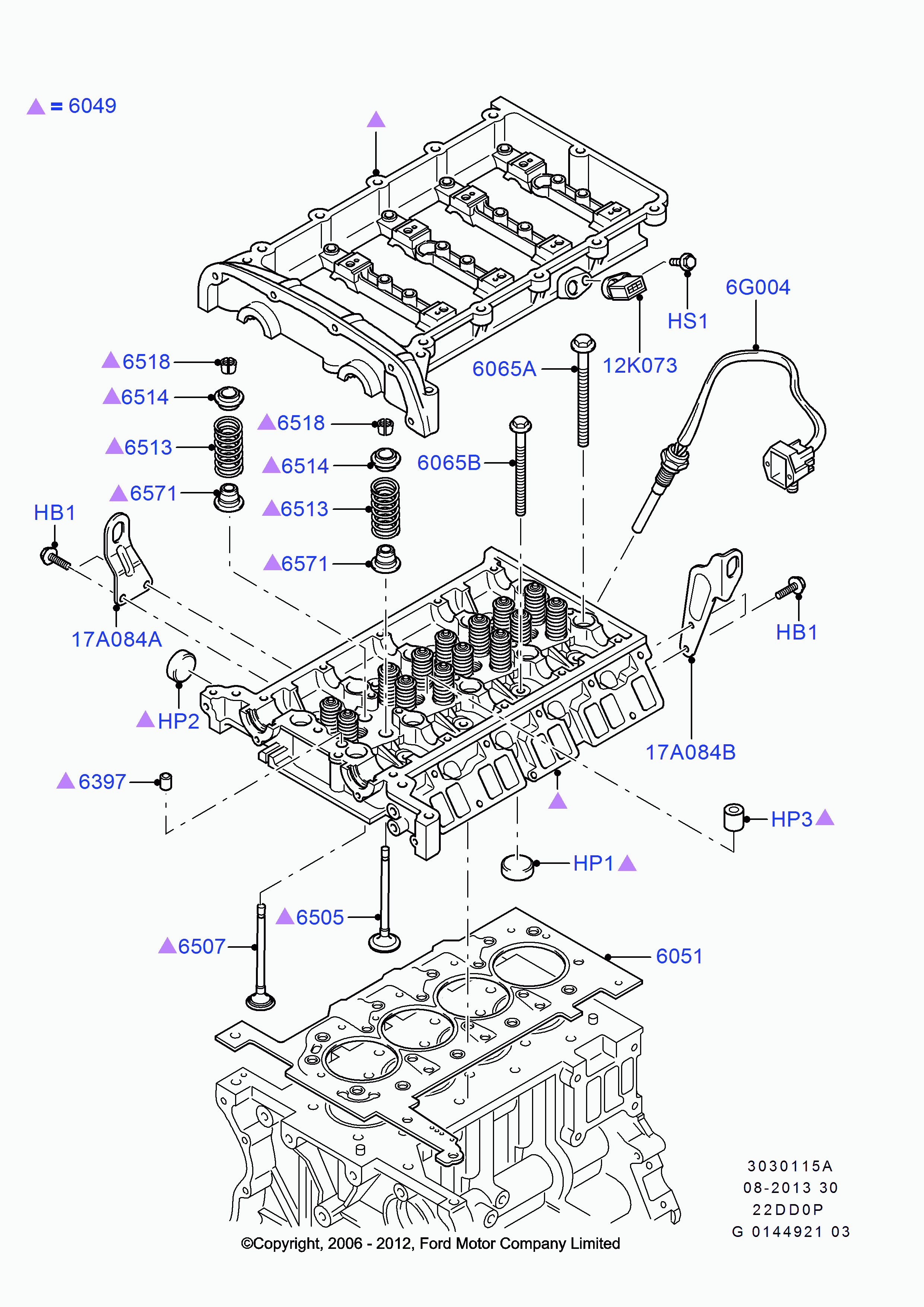 FORD 1372302 - Cilindru galvas skrūvju komplekts onlydrive.pro