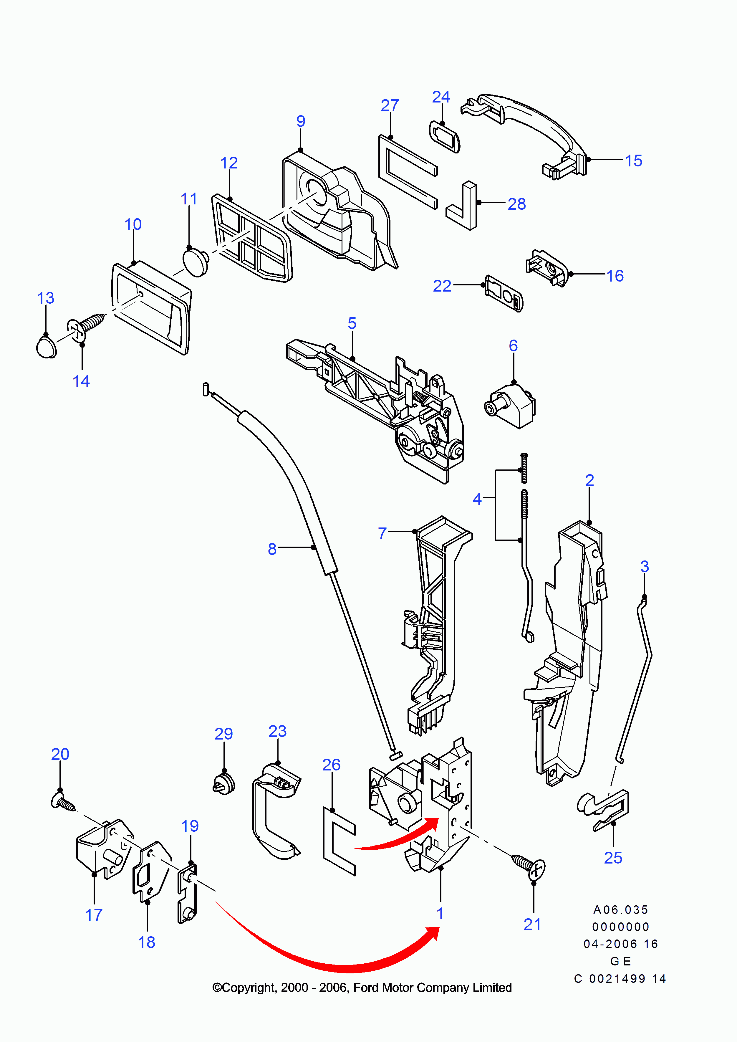 FORD 1 150 712 - Door Lock onlydrive.pro