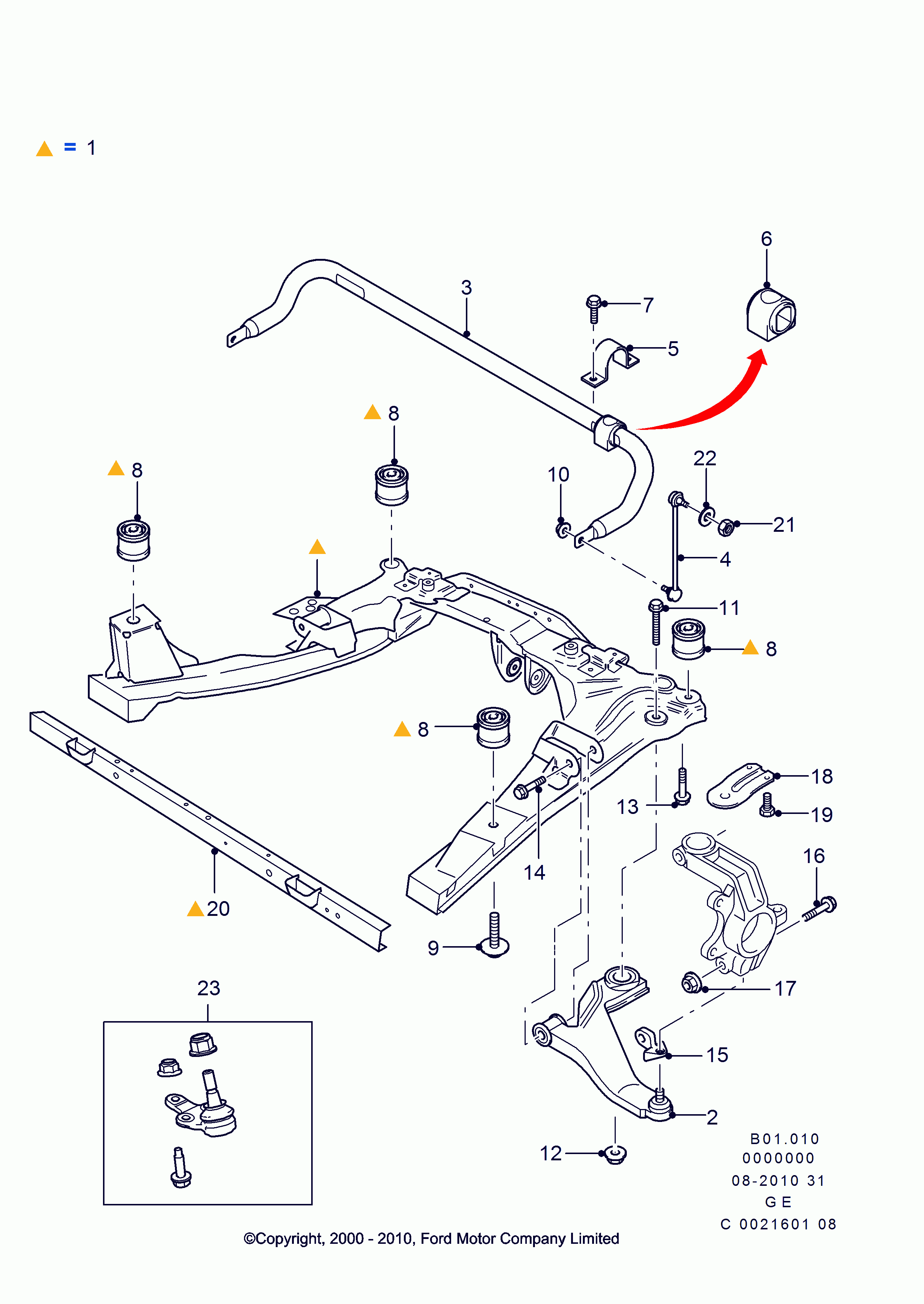 FORD 1219697 - Тяга / стойка, стабилизатор onlydrive.pro