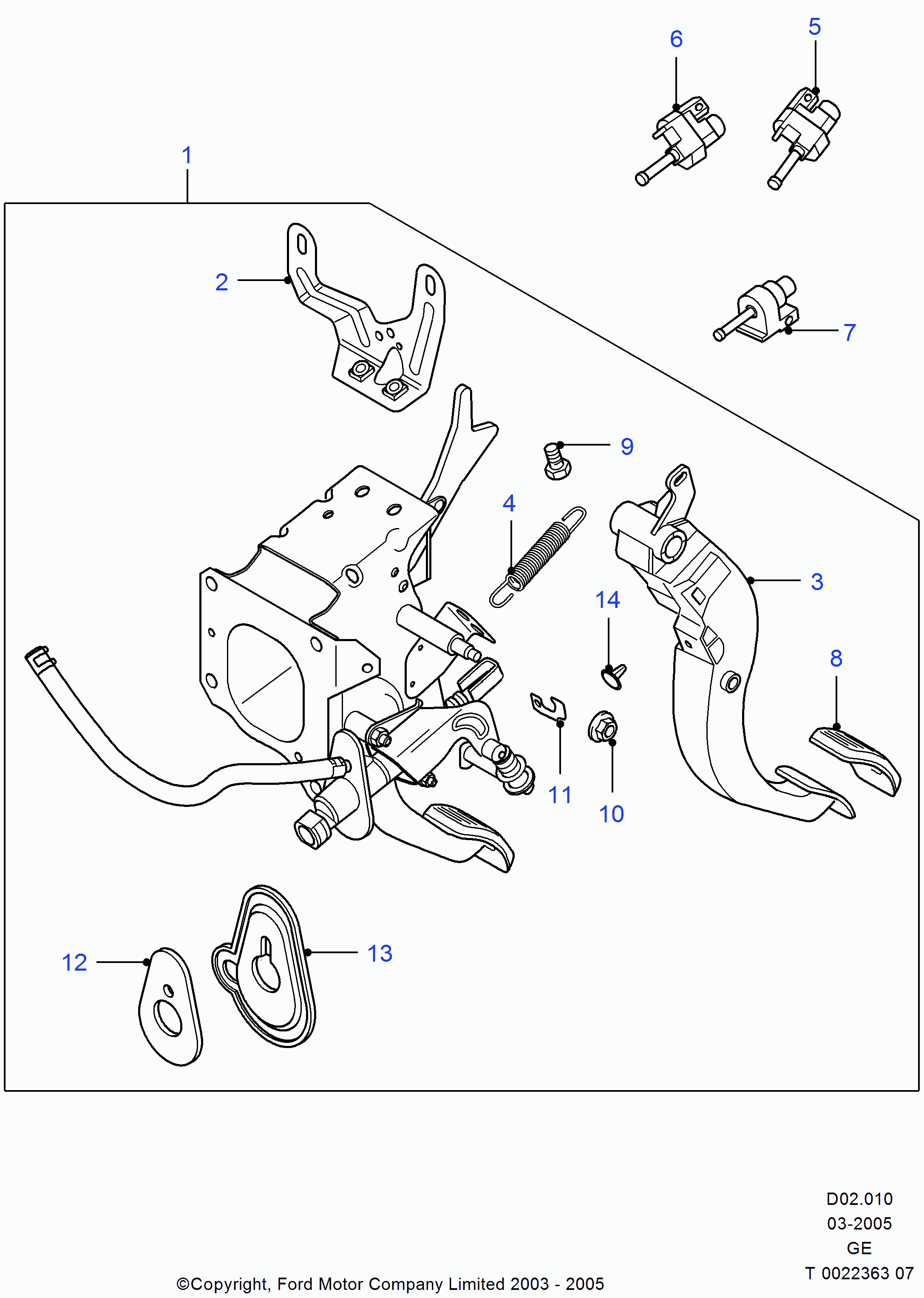 FORD 1 119 830 - Brake Light Switch / Clutch onlydrive.pro