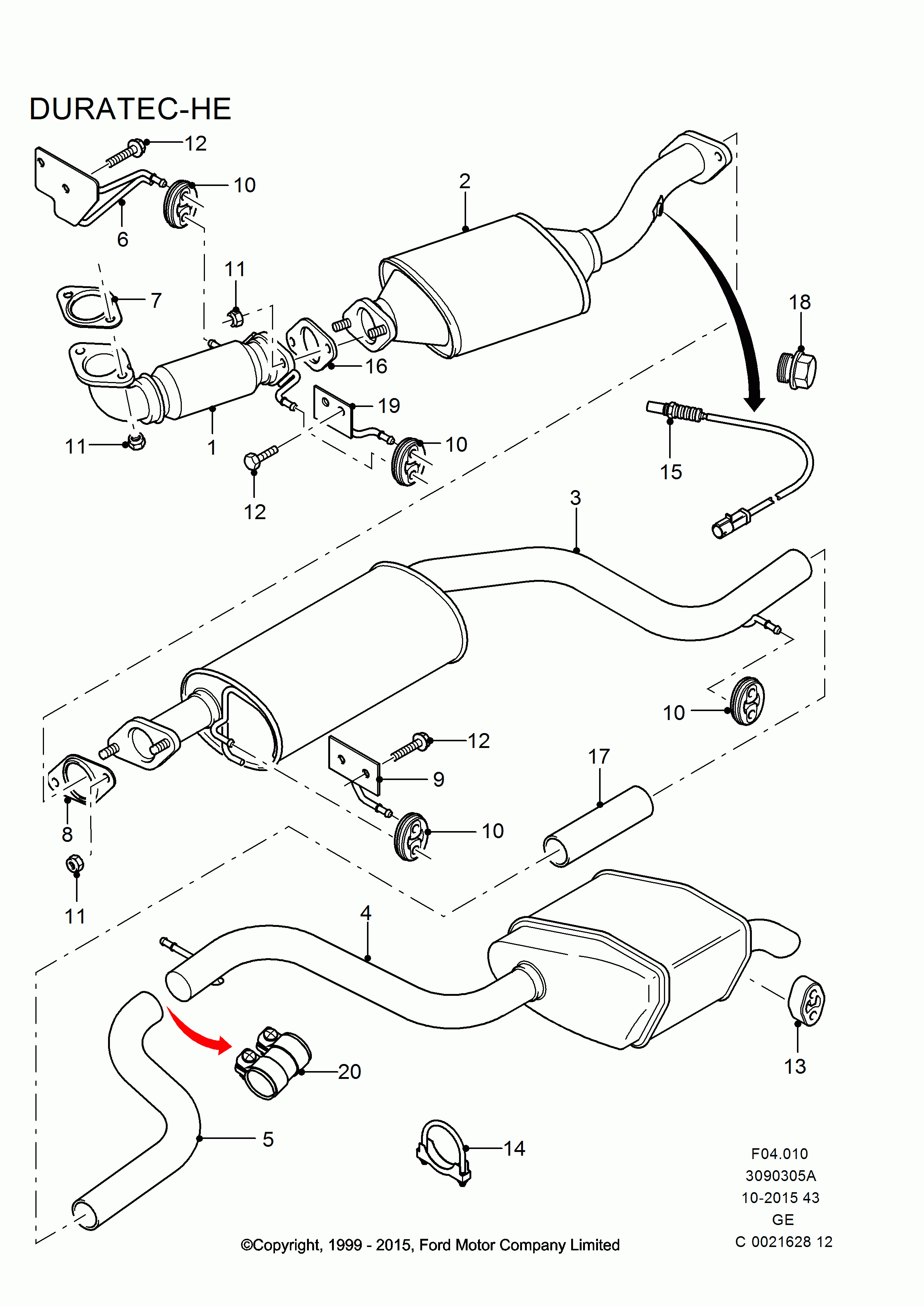 FORD 1 039 760 - Bearing Bush, stabiliser onlydrive.pro