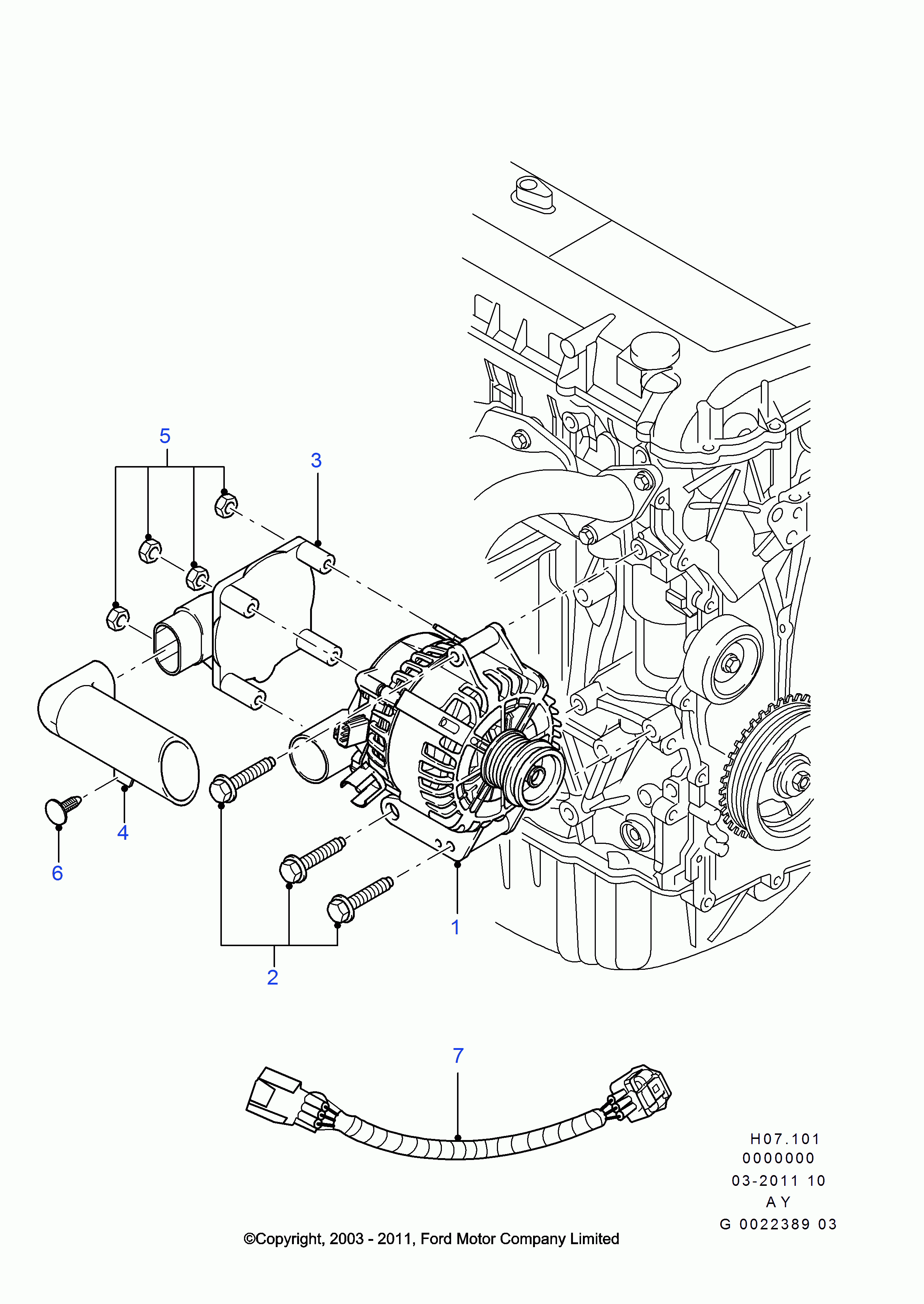 FORD 1 478 119 - Kintamosios srovės generatorius onlydrive.pro