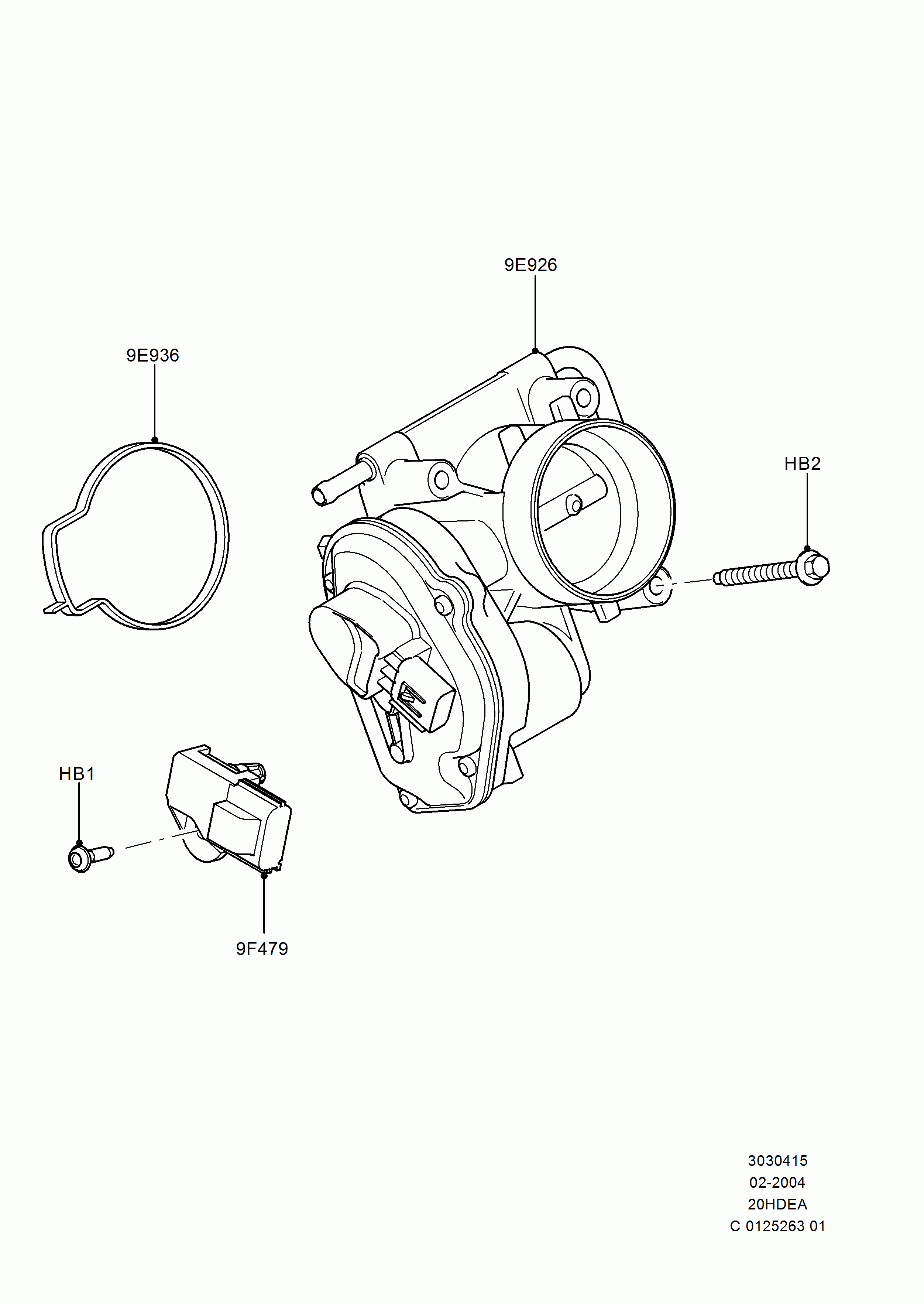 FORD 1 537 636 - Throttle body onlydrive.pro