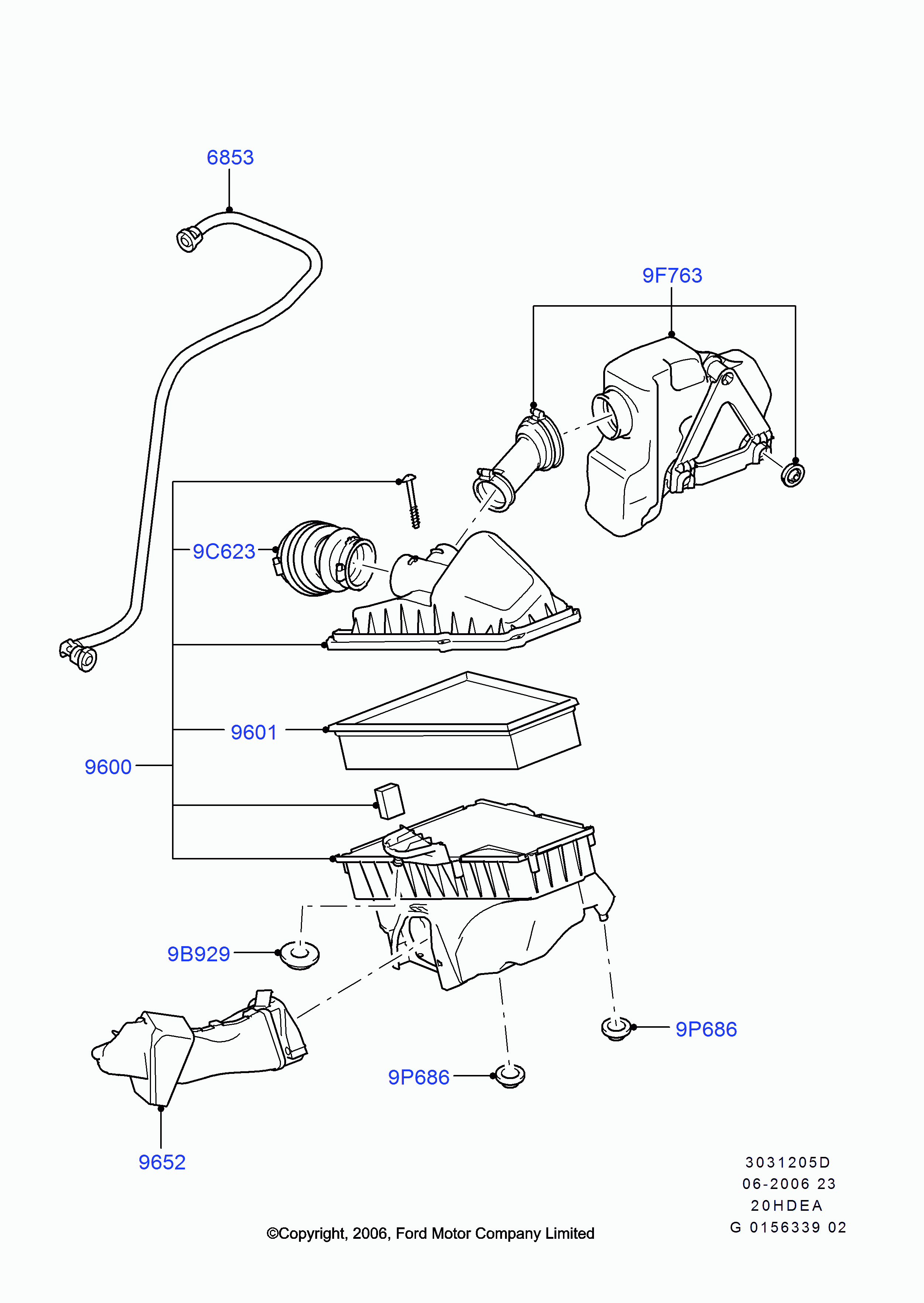 FORD 1698 684 - Ilmansuodatin onlydrive.pro