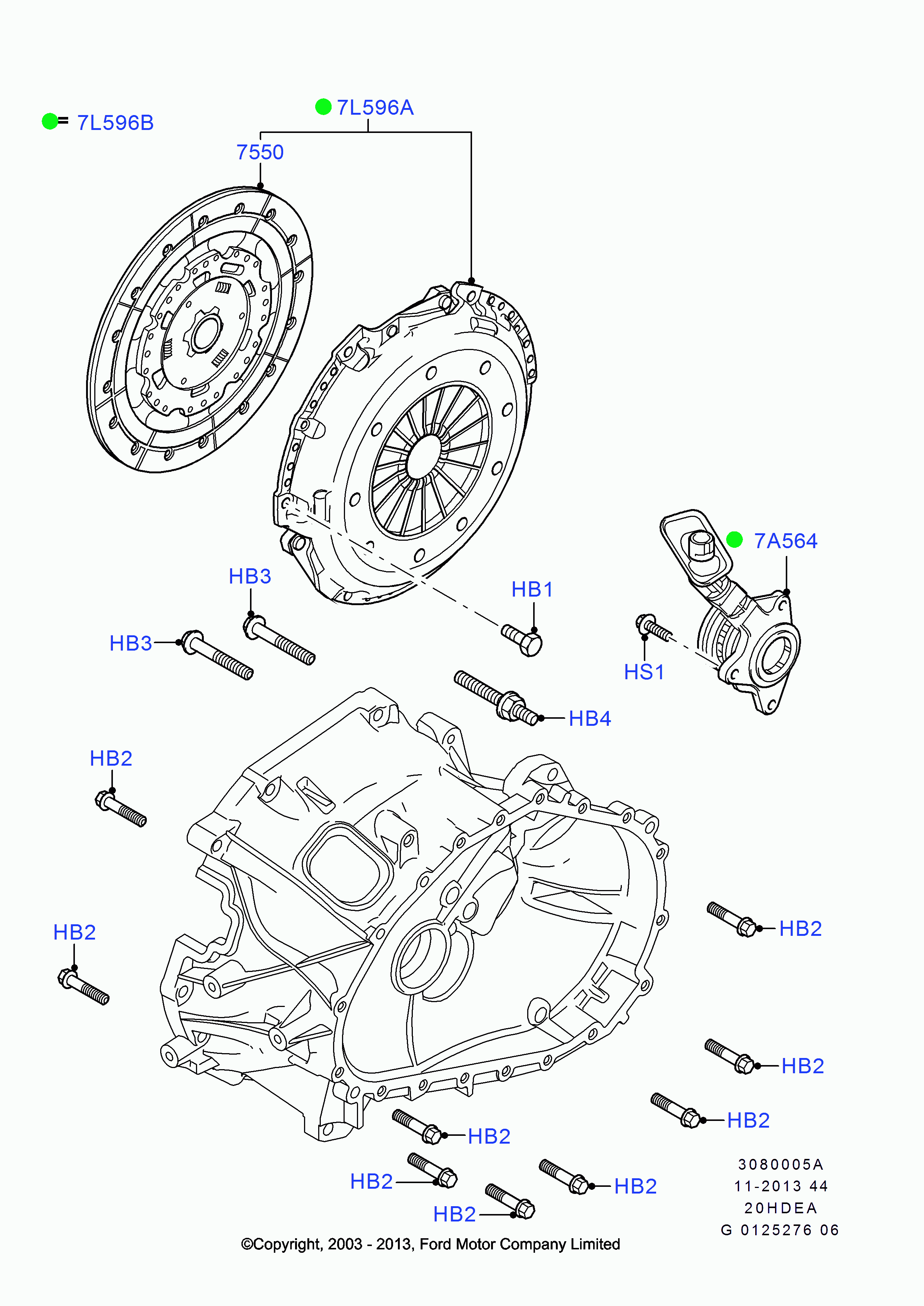 FORD 1779870 - Clutch Kit onlydrive.pro