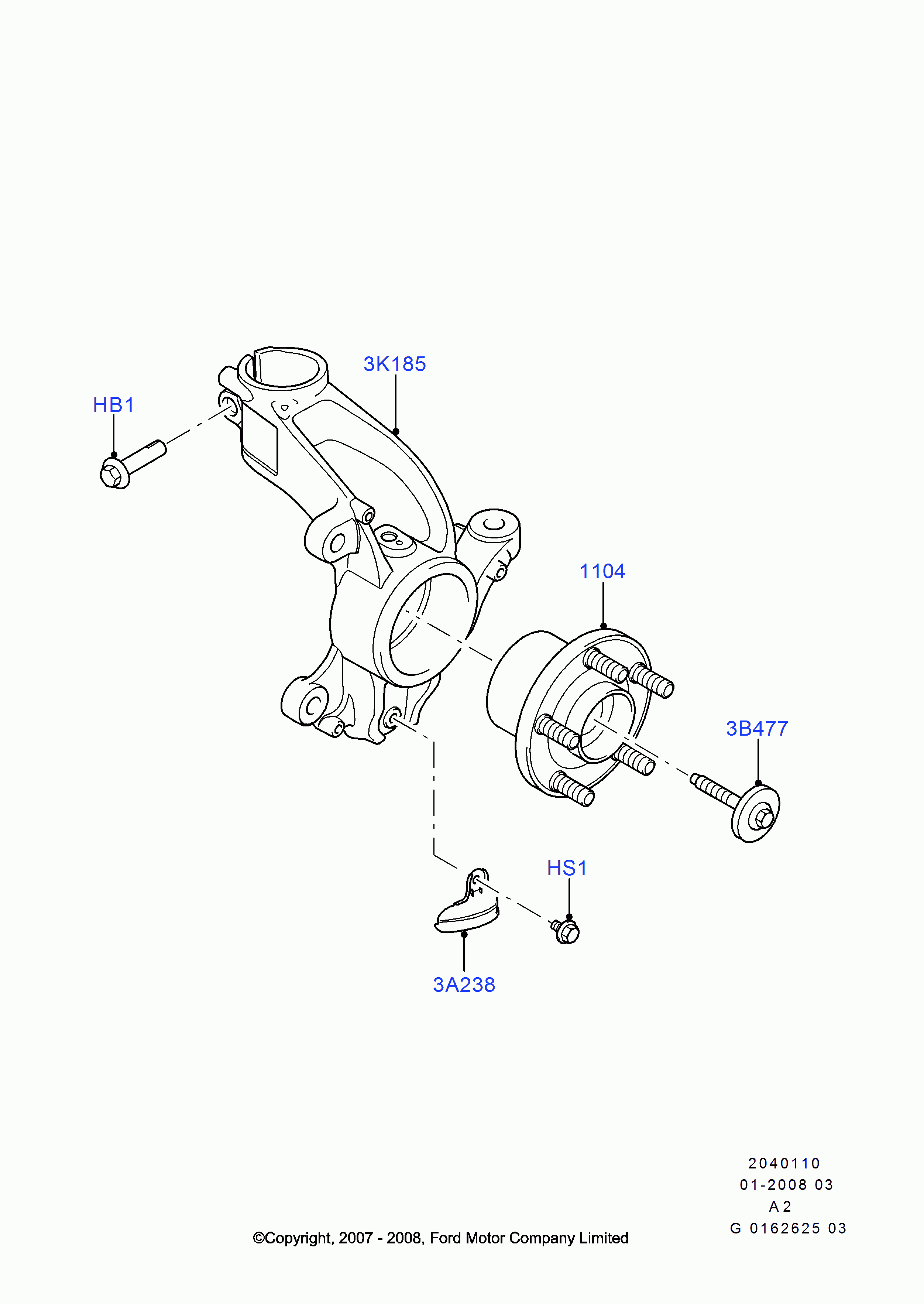 FORD 1 496 721 - Rato guolio komplektas onlydrive.pro