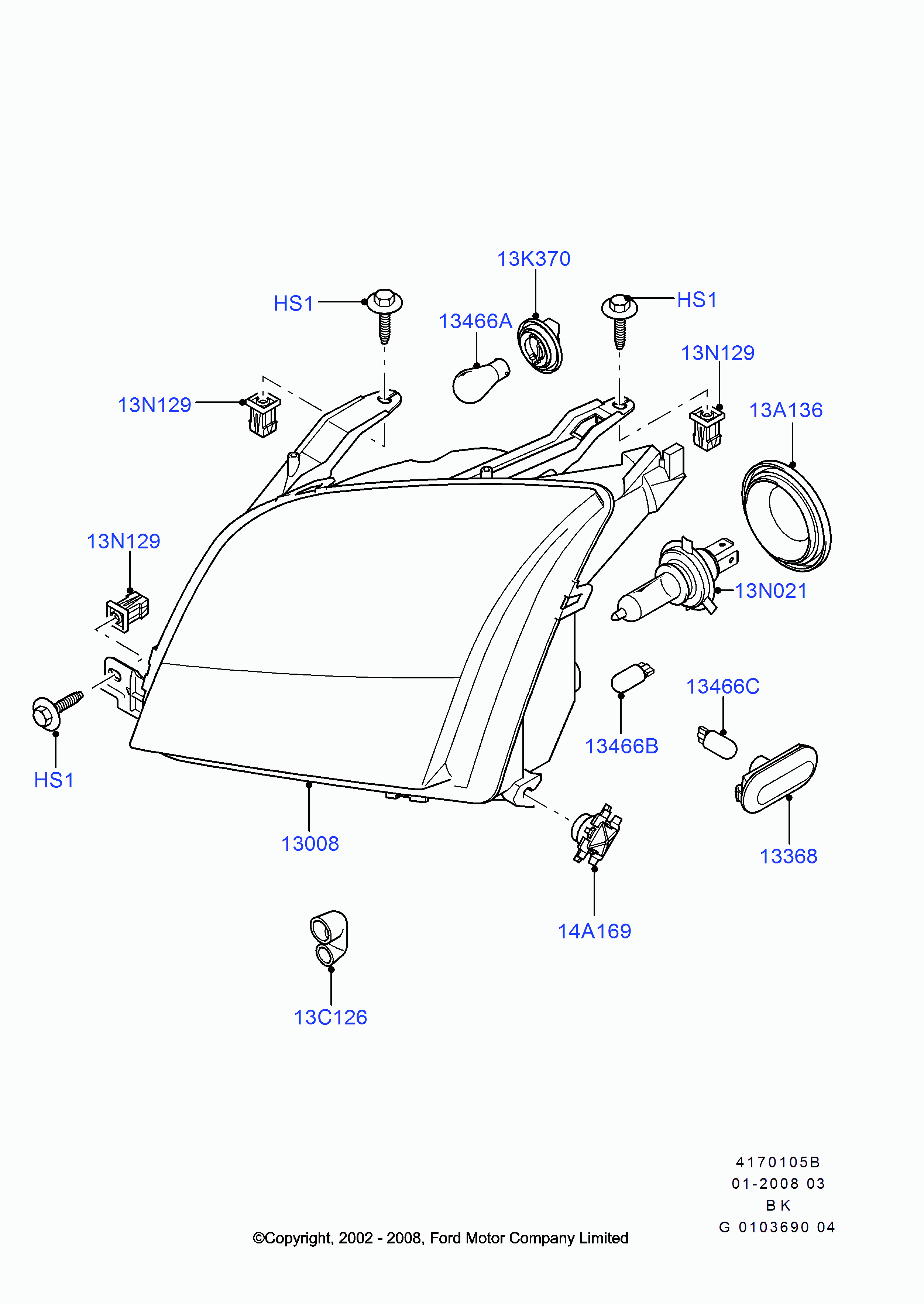 FORD 4360568 - Фонарь указателя поворота onlydrive.pro