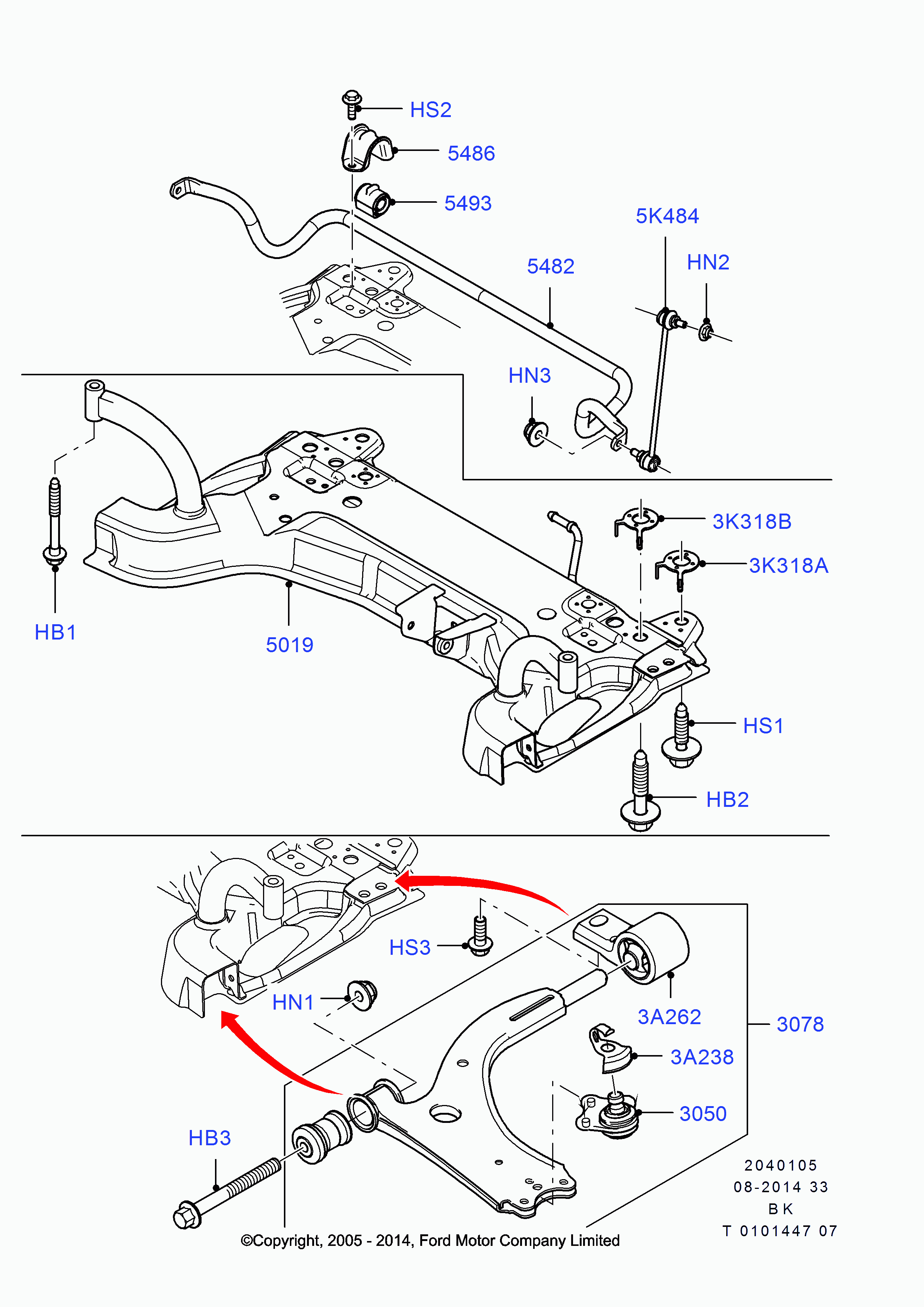 FORD 1152852 - Įvorė, stabilizatorius onlydrive.pro