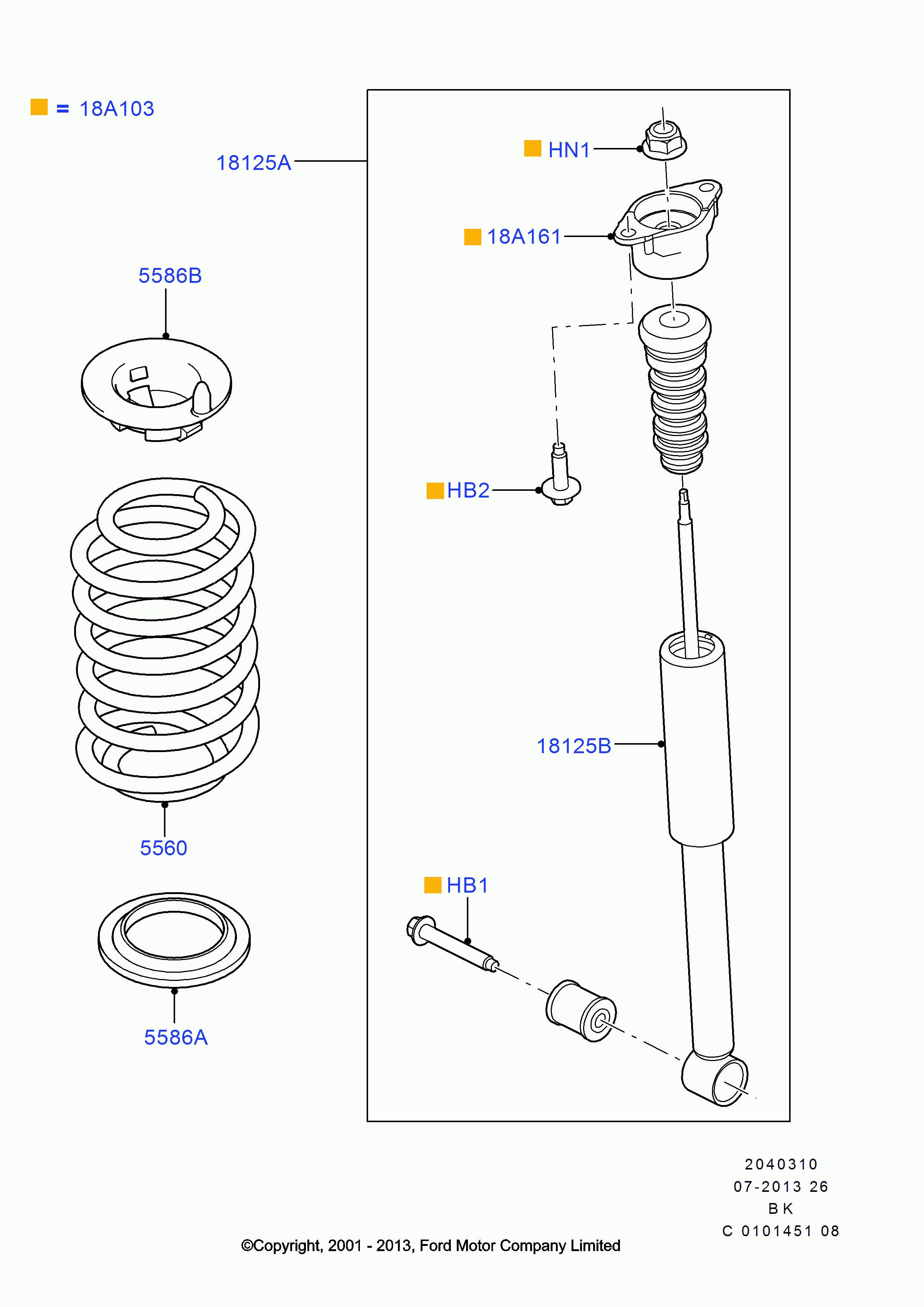 FORD 1330706 - Top Strut Mounting onlydrive.pro