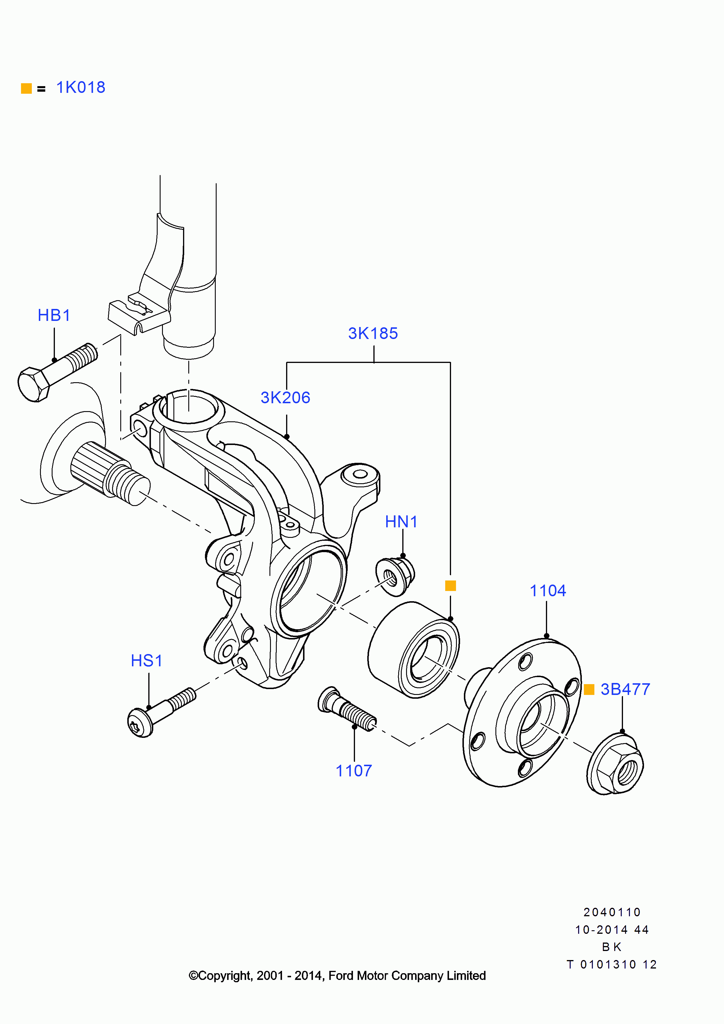 FORD 1201569 - Bearing Kit, wheel hub onlydrive.pro