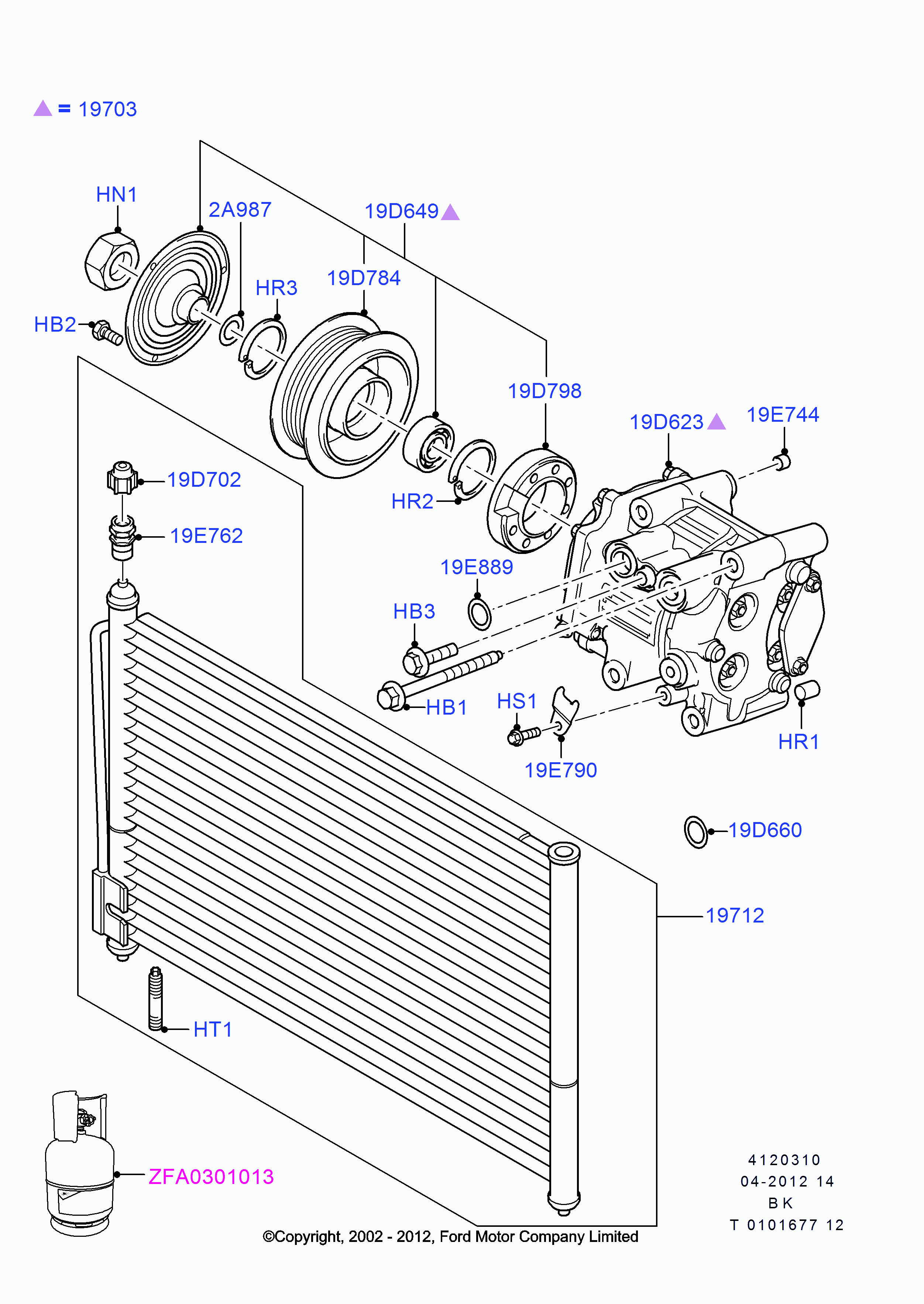 FORD 4 588 121 - Kompresors, Gaisa kond. sistēma onlydrive.pro