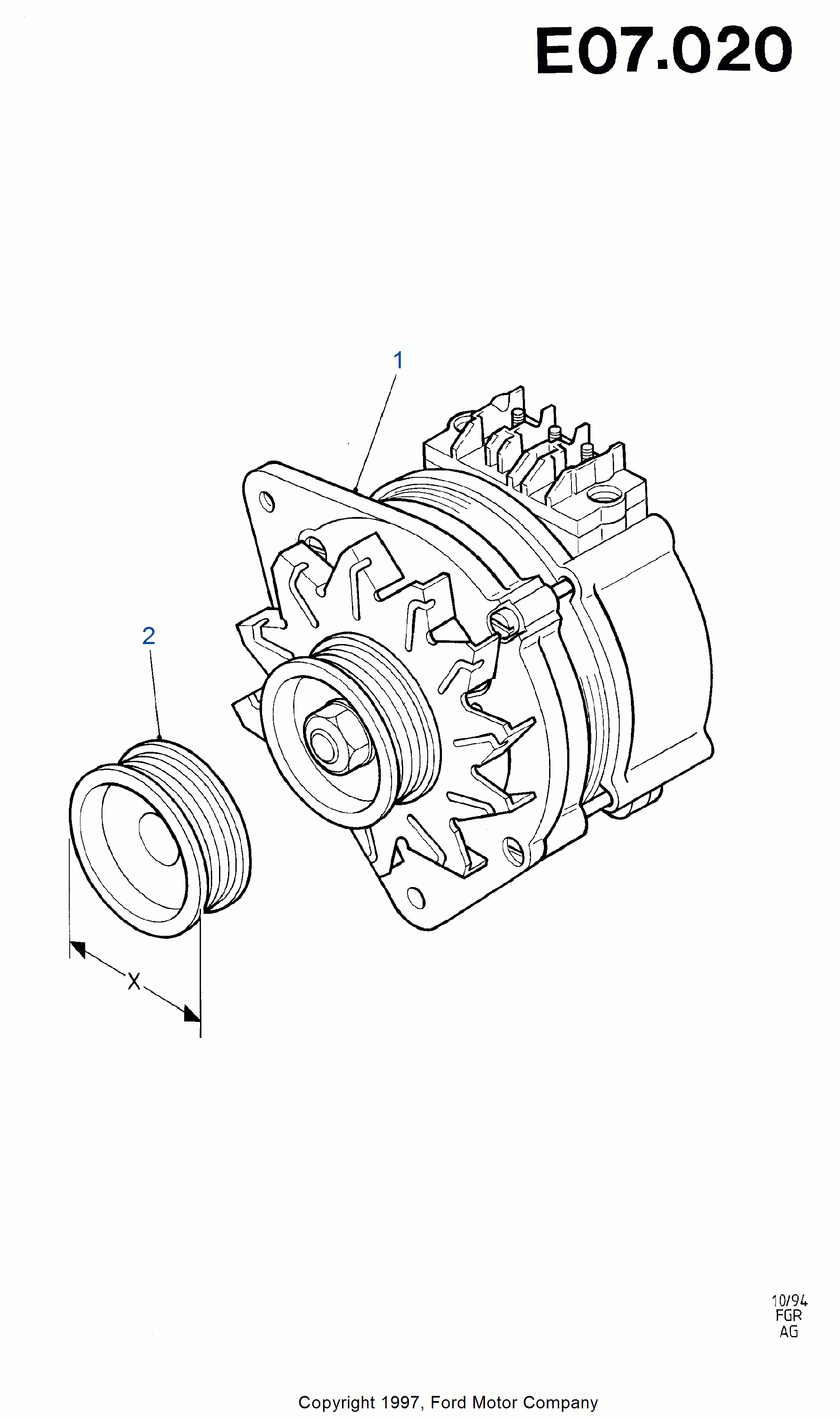 FORD 6 165 056 - Jänniteensäädin onlydrive.pro