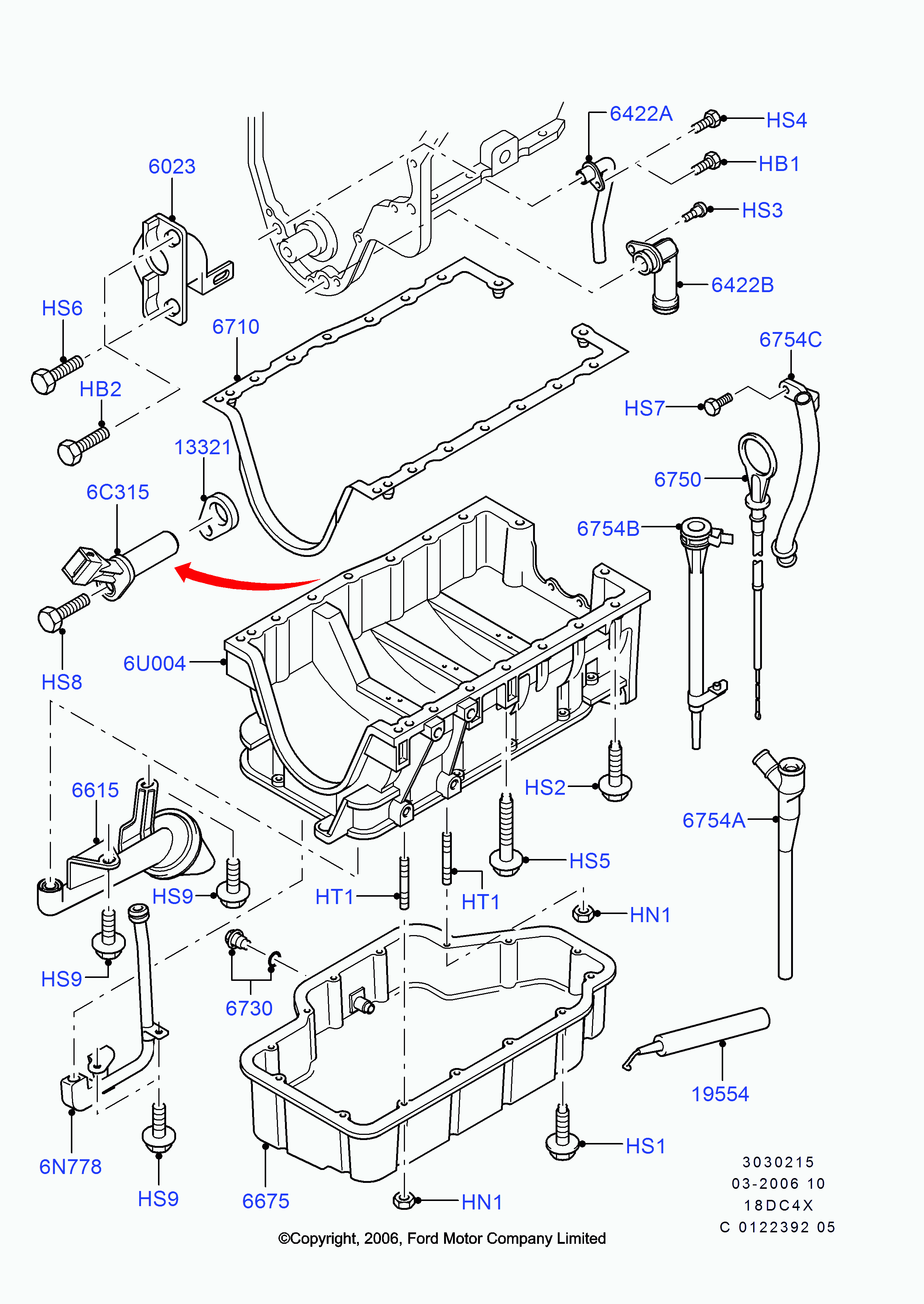 FORD 1 078 498 - Tihend,karteripõhi onlydrive.pro