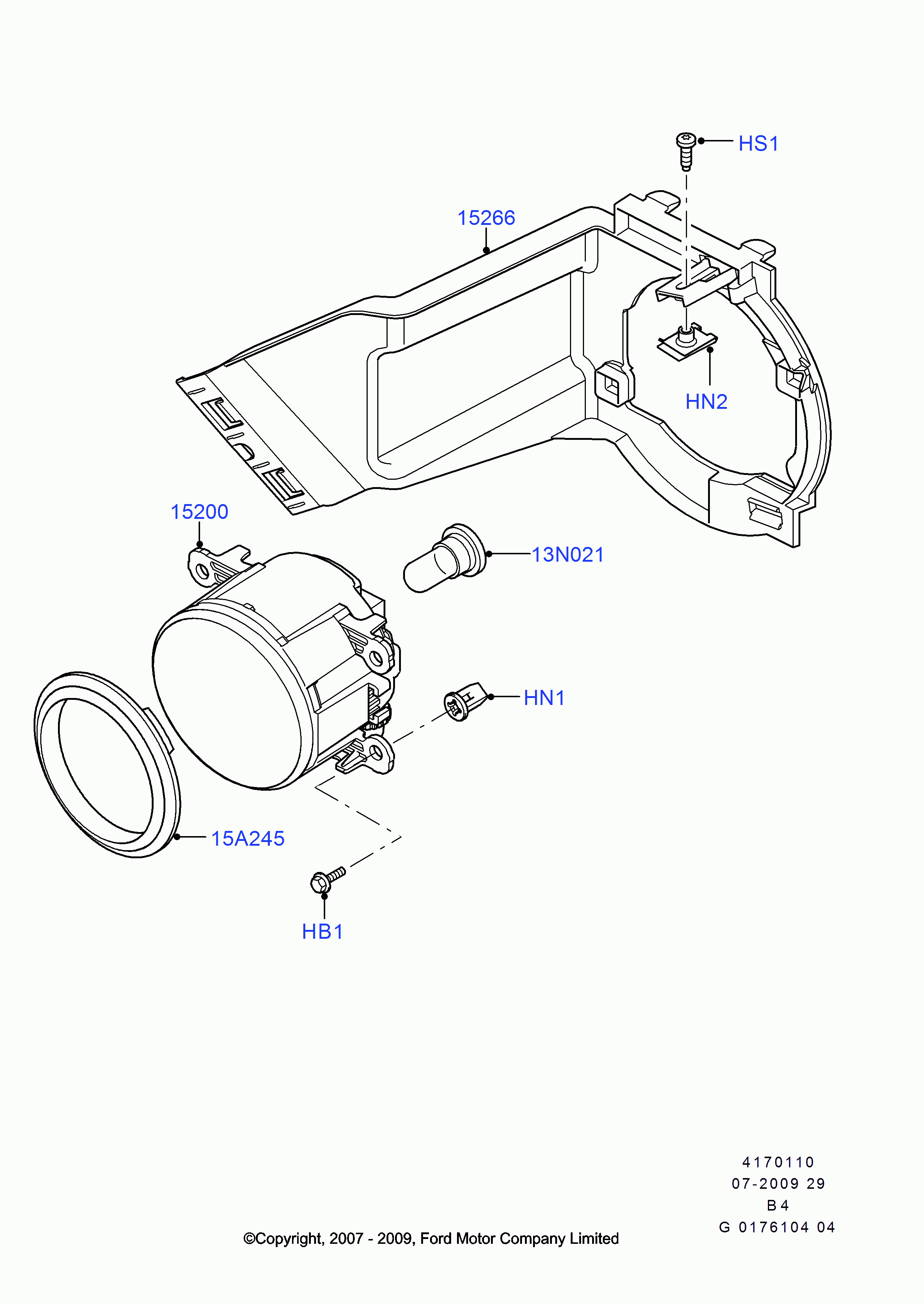 FORD 4459293 - Hõõgpirn, päevatuli onlydrive.pro