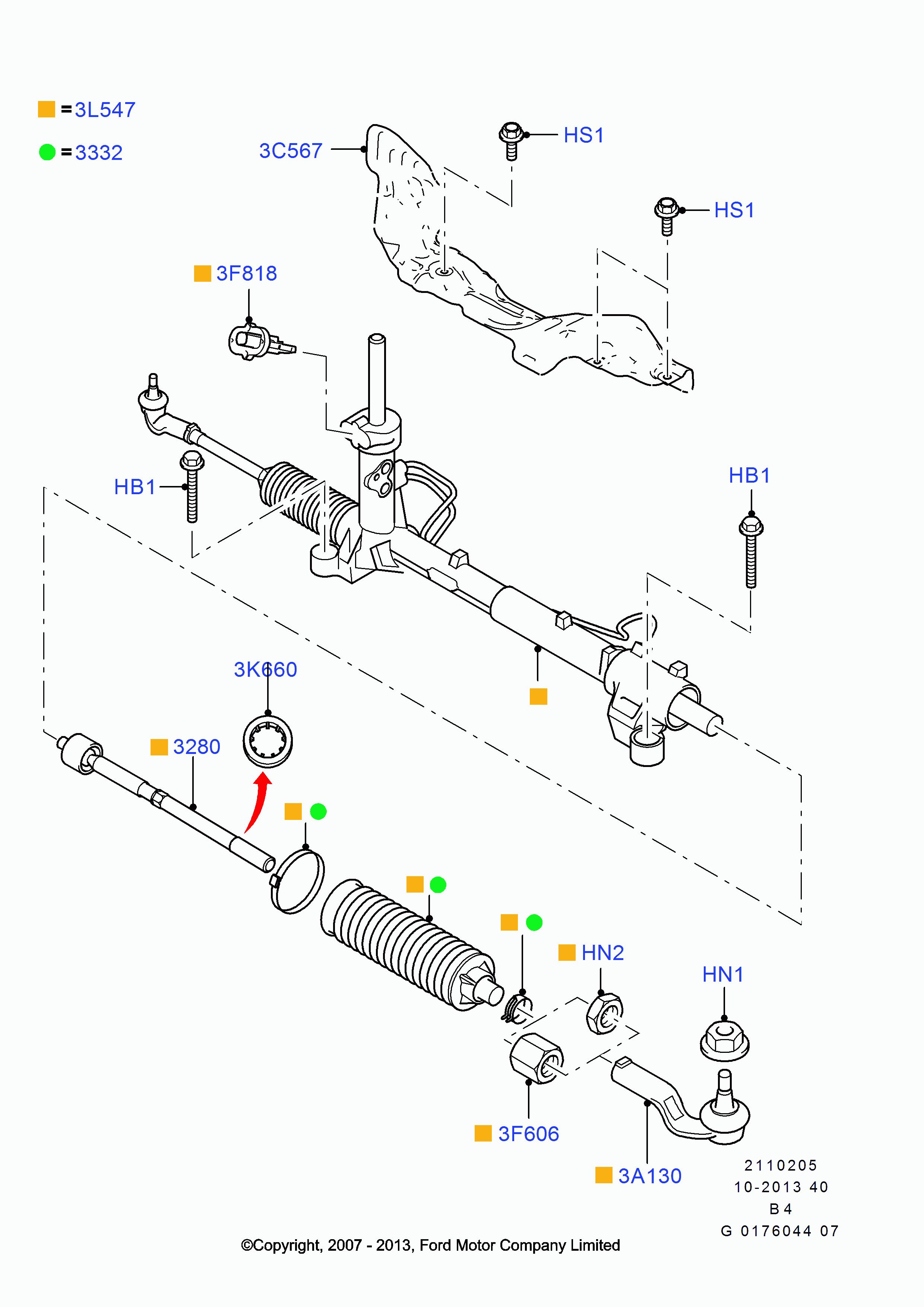 FORD 1377655 - Vidinė skersinė vairo trauklė onlydrive.pro