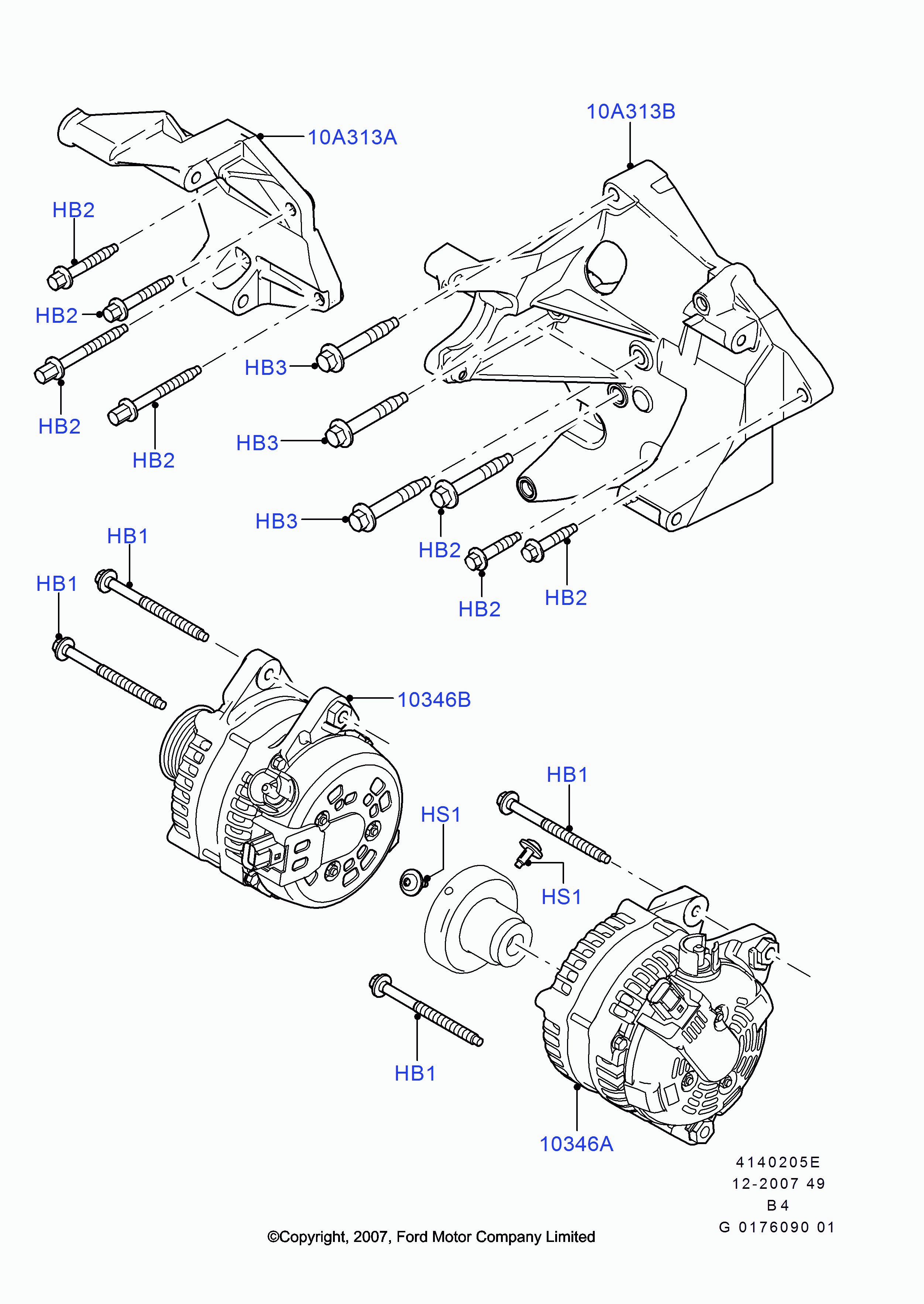 FORD 1708383 - Alternator onlydrive.pro