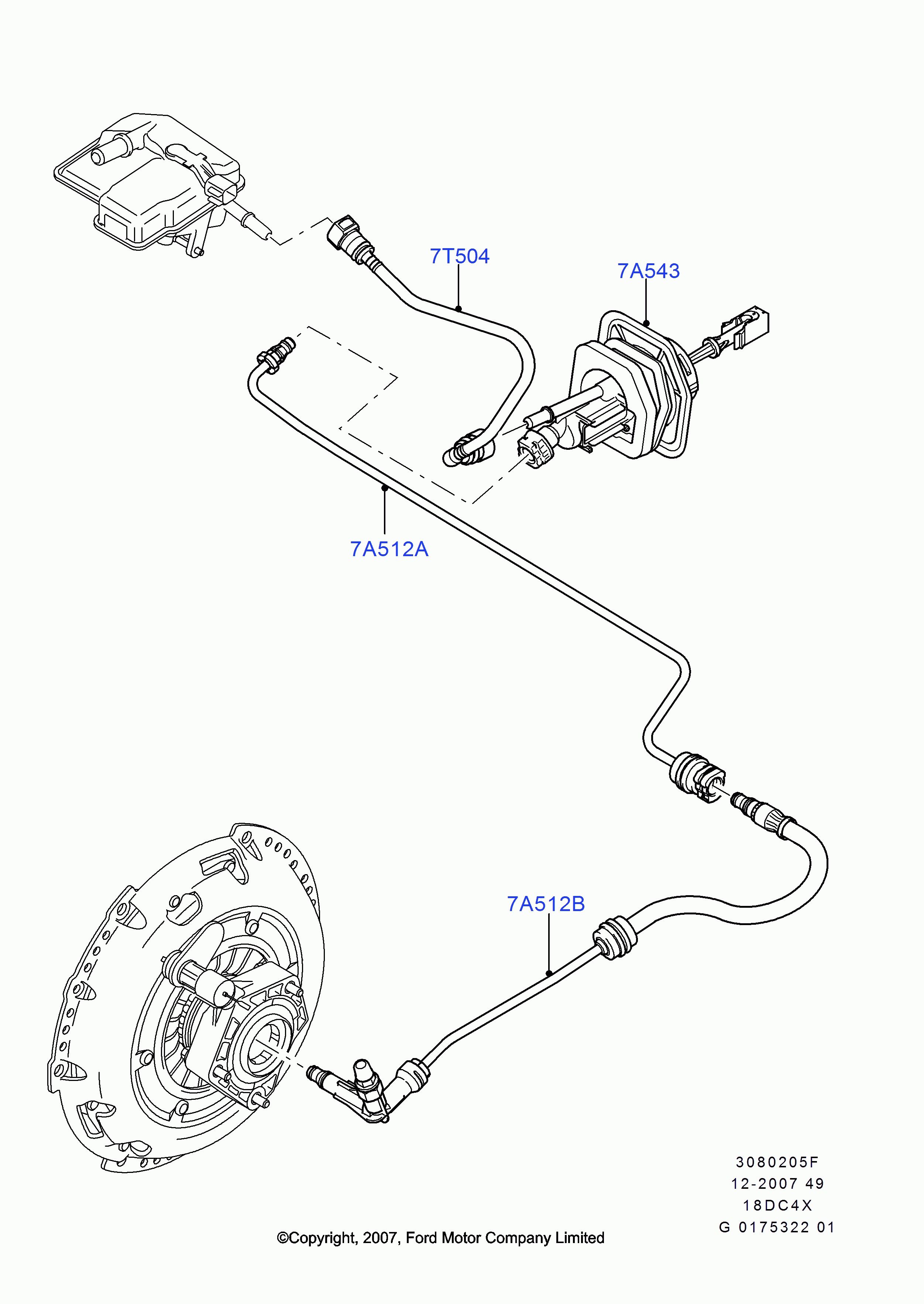 FORD 1863548 - Master Cylinder, clutch onlydrive.pro