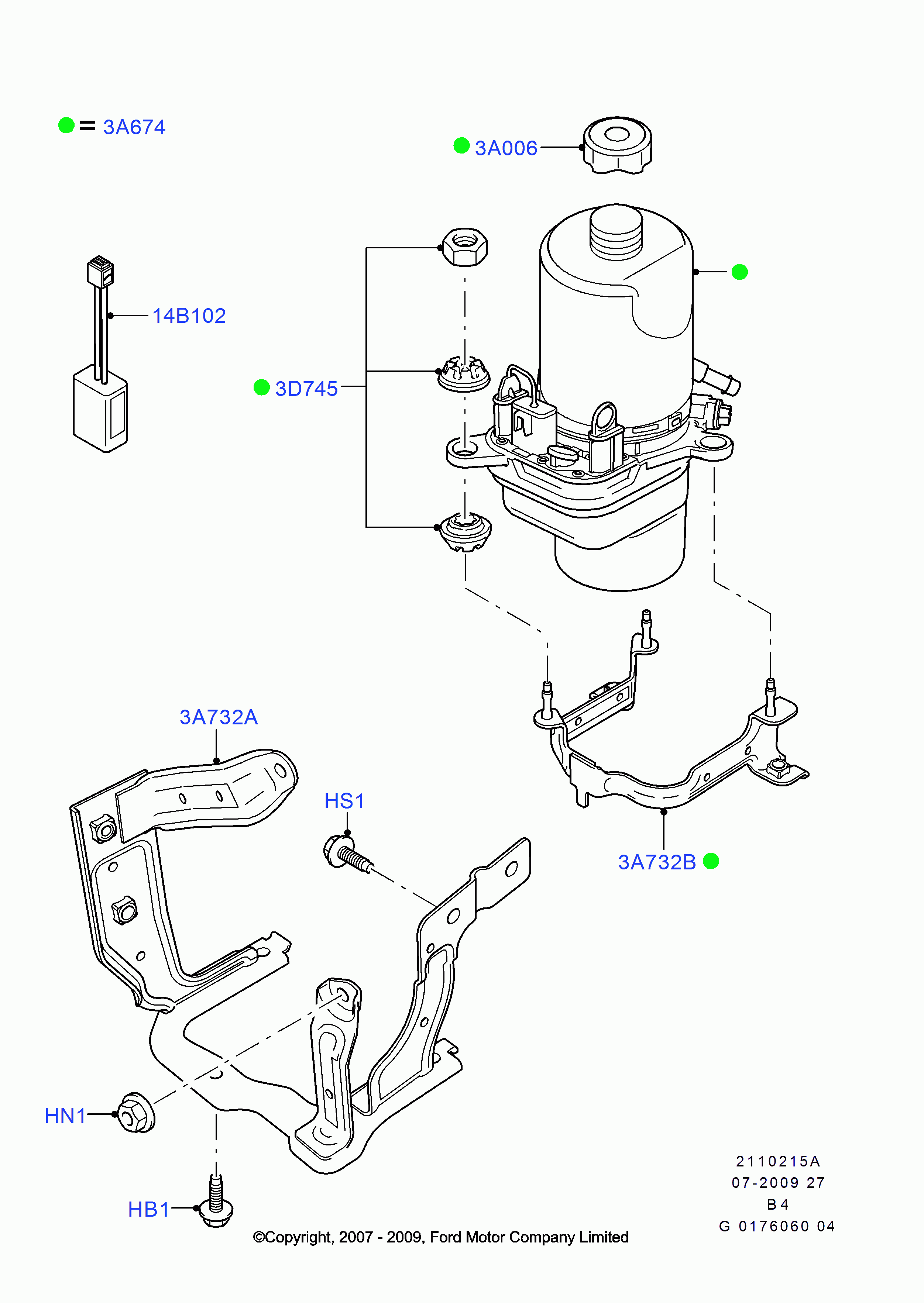 FORD 1 743 471 - Hydraulic Pump, steering system onlydrive.pro