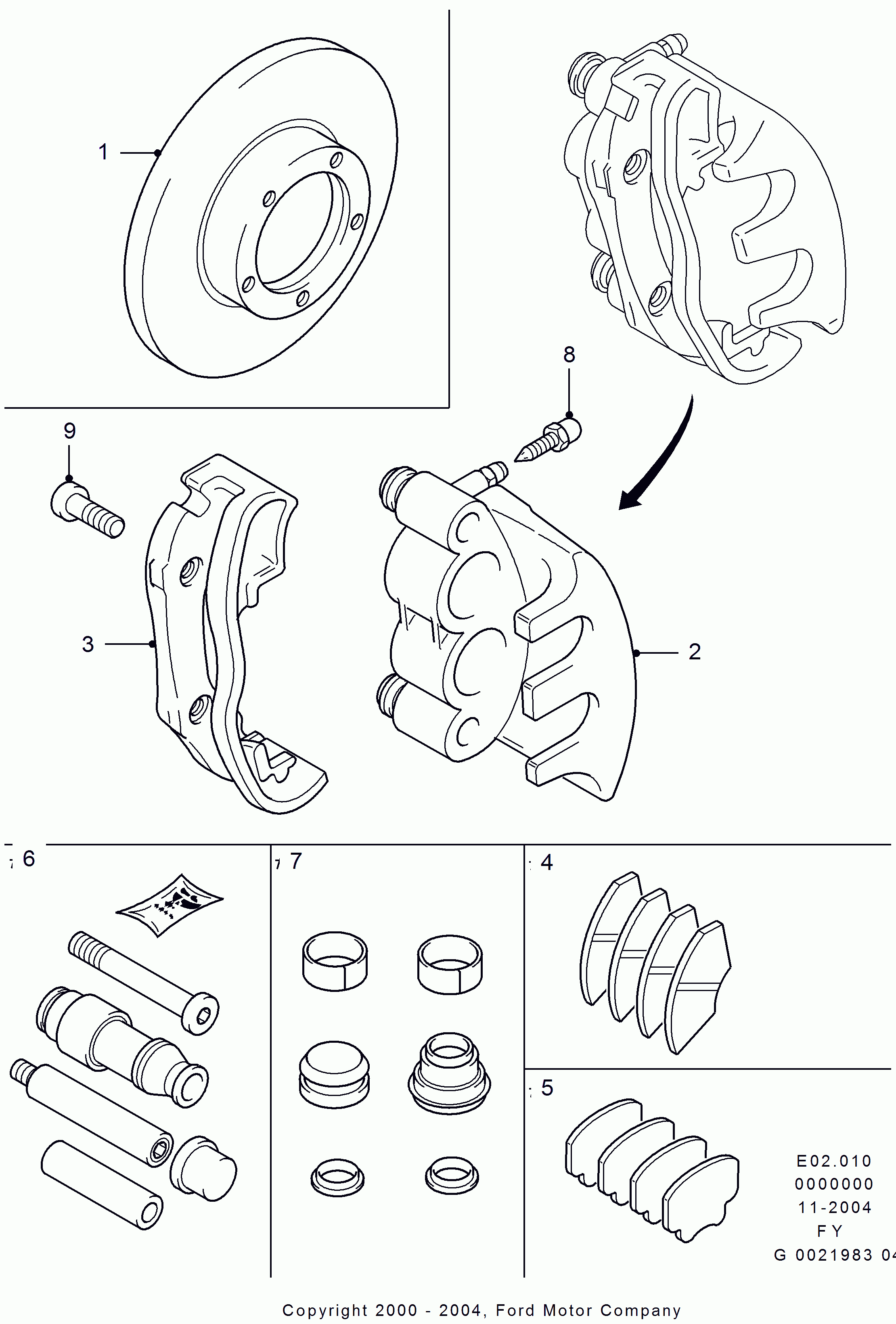 FORD 4 114 749 - Тормозные колодки, дисковые, комплект onlydrive.pro