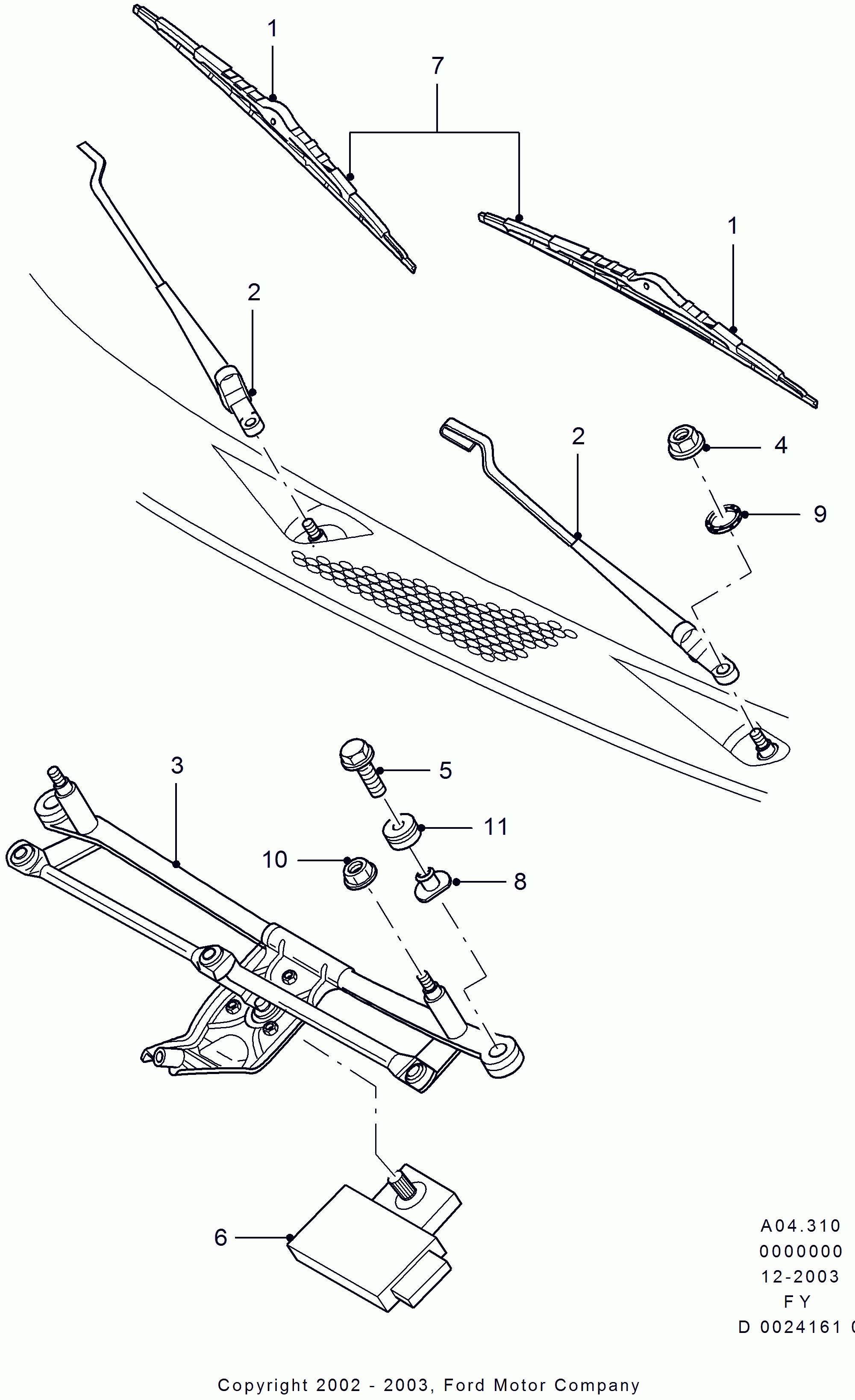 FORD 4059963 - Wiper Linkage onlydrive.pro