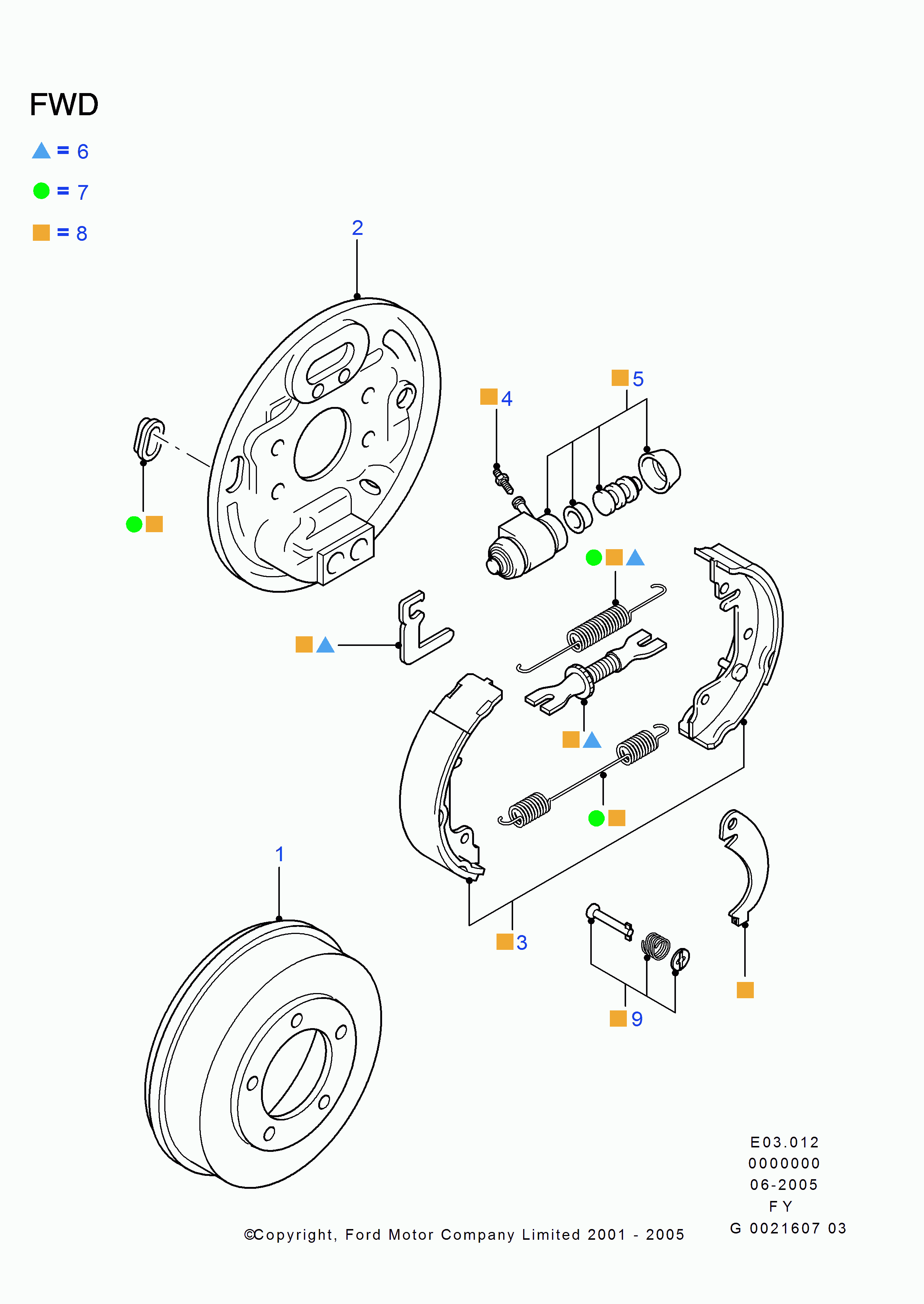 FORD 4339296 - Spring, brake shoe onlydrive.pro