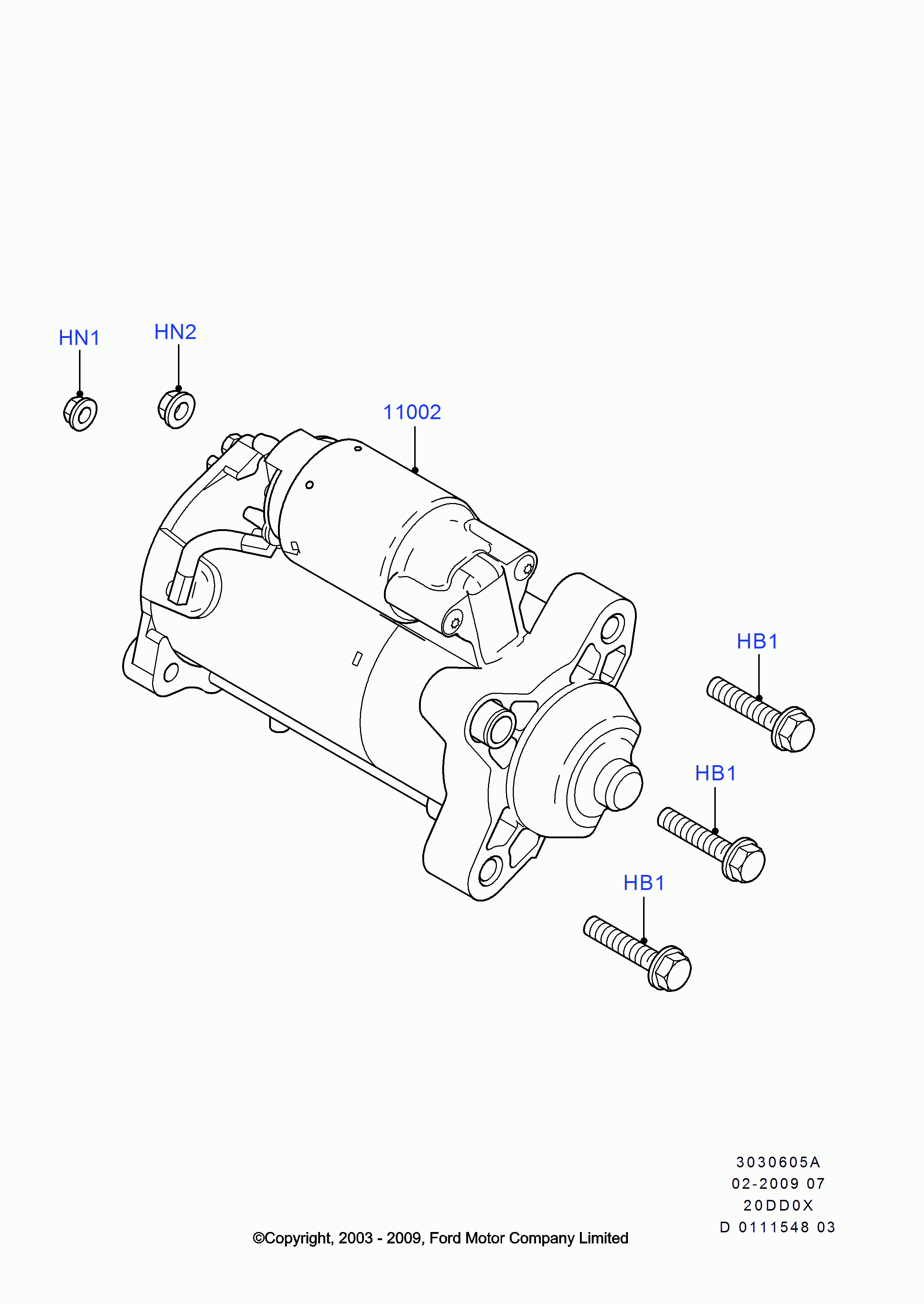 FORD 1 376 305 - Starter onlydrive.pro